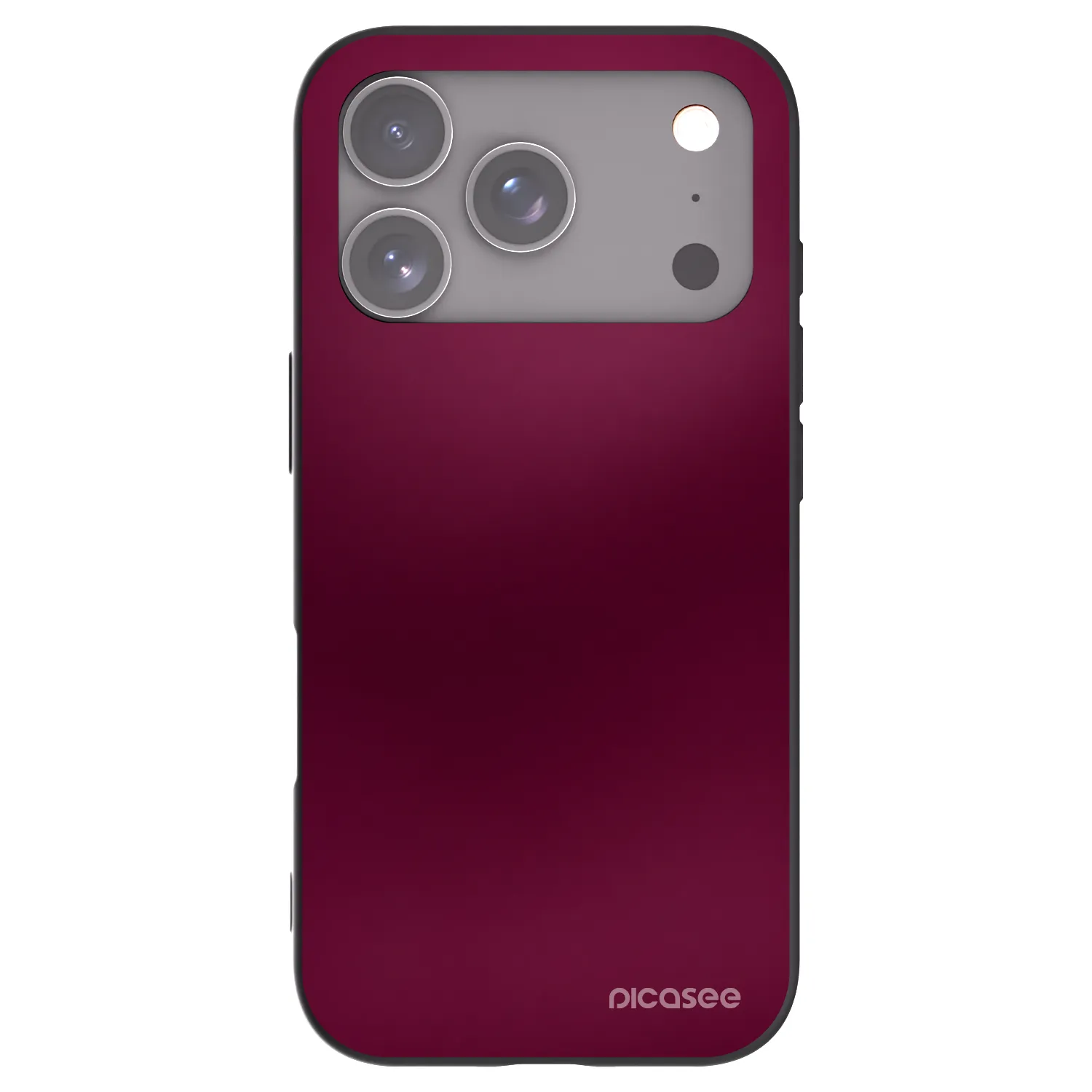 Picasee Μαύρη θήκη σιλικόνης για Apple iPhone 17 Pro - Velvet Bordeaux