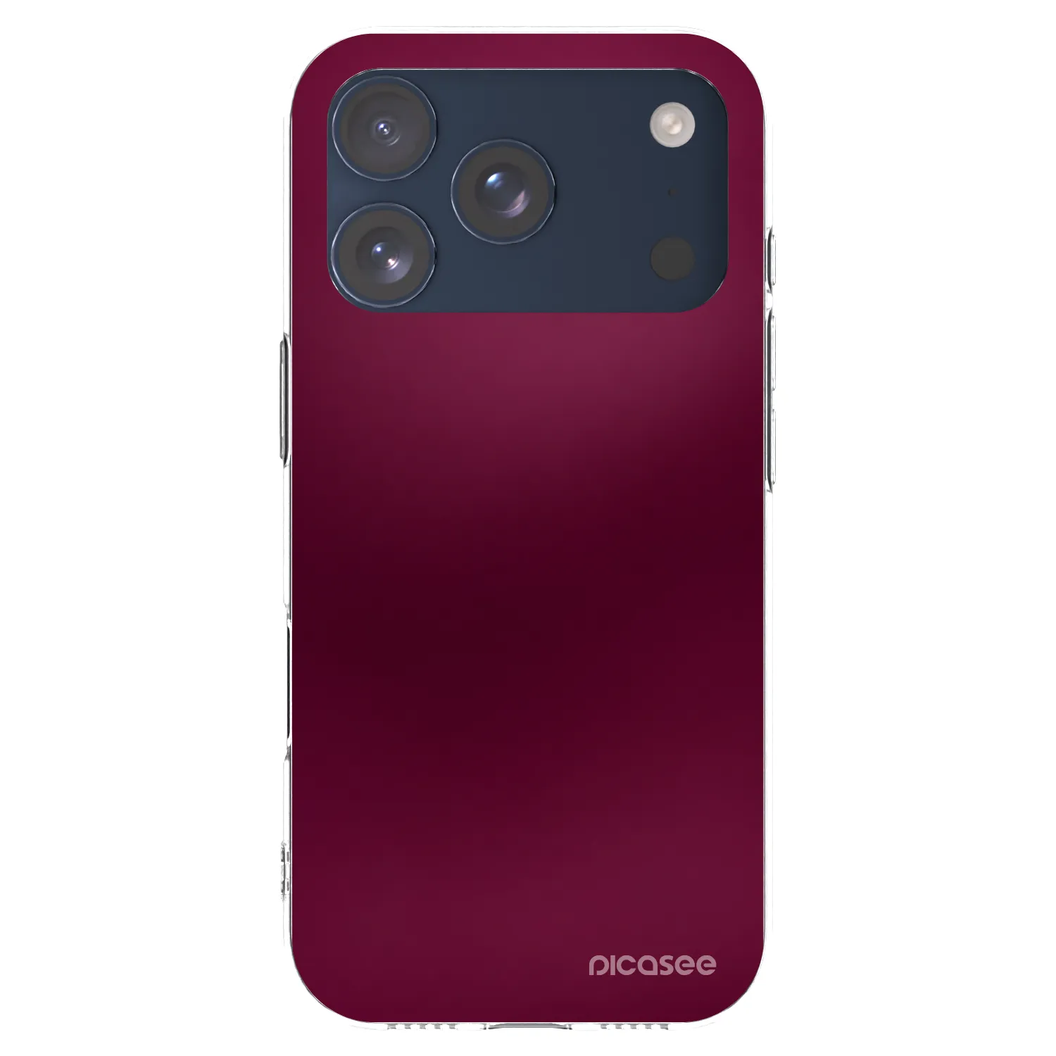Picasee διαφανής θήκη σιλικόνης Apple iPhone 17 Pro - Velvet Bordeaux