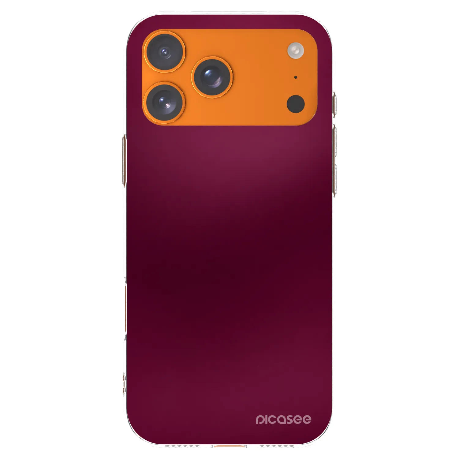 Picasee διαφανής θήκη σιλικόνης Apple iPhone 17 Pro Max - Velvet Bordeaux