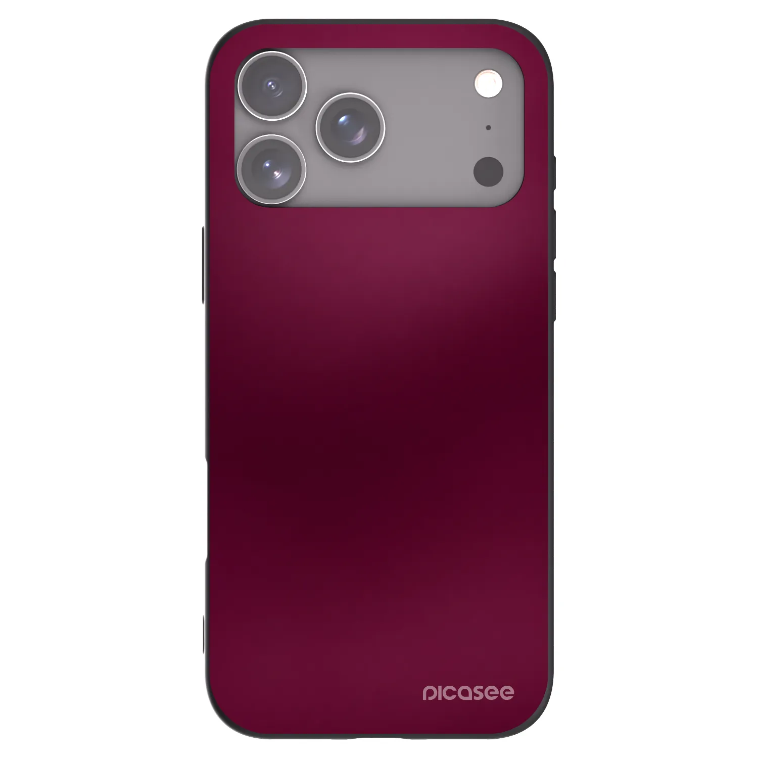Picasee Μαύρη θήκη σιλικόνης για Apple iPhone 17 Pro Max - Velvet Bordeaux