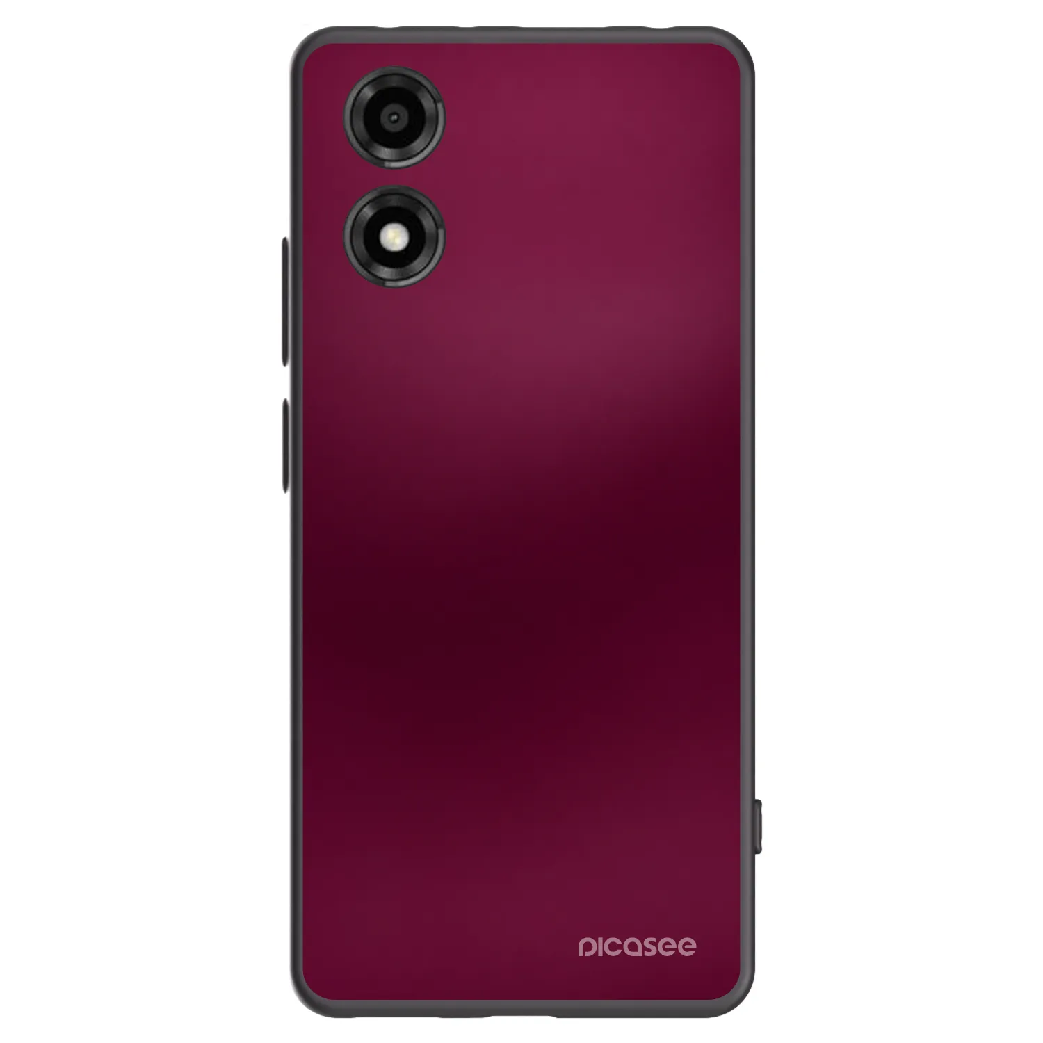 Picasee Μαύρη θήκη σιλικόνης για Motorola Moto E14 - Velvet Bordeaux