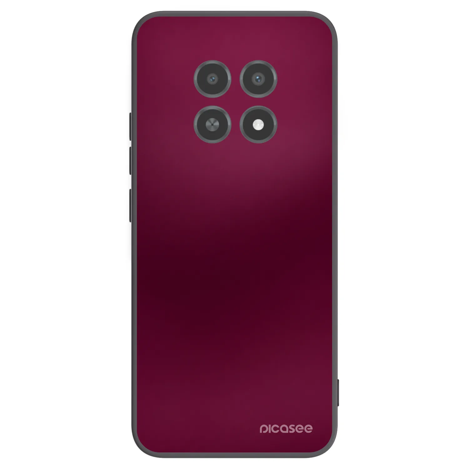 Picasee Μαύρη θήκη σιλικόνης για Realme 12X - Velvet Bordeaux