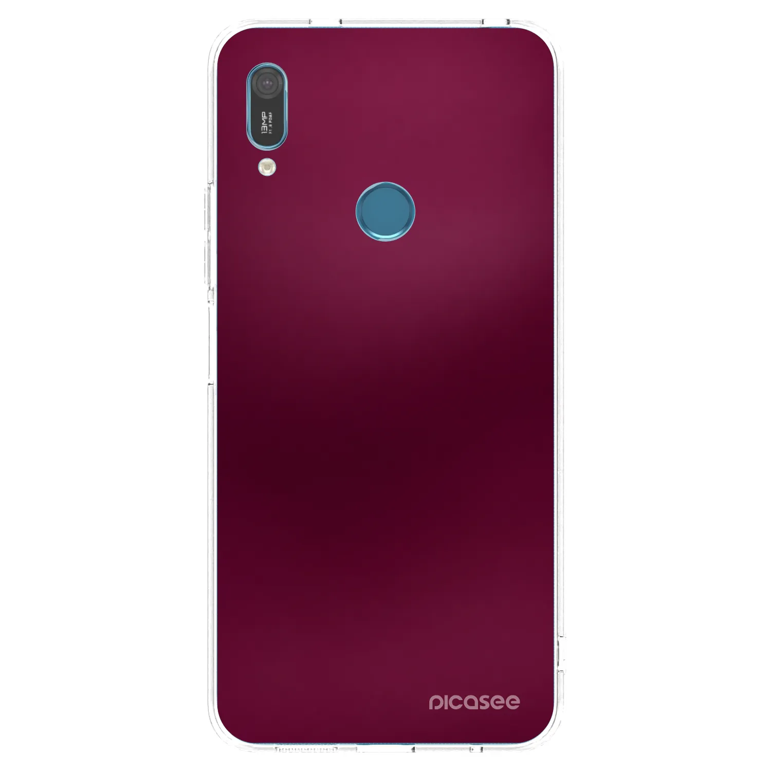 Picasee διαφανής θήκη σιλικόνης Huawei Y6 2019 - Velvet Bordeaux