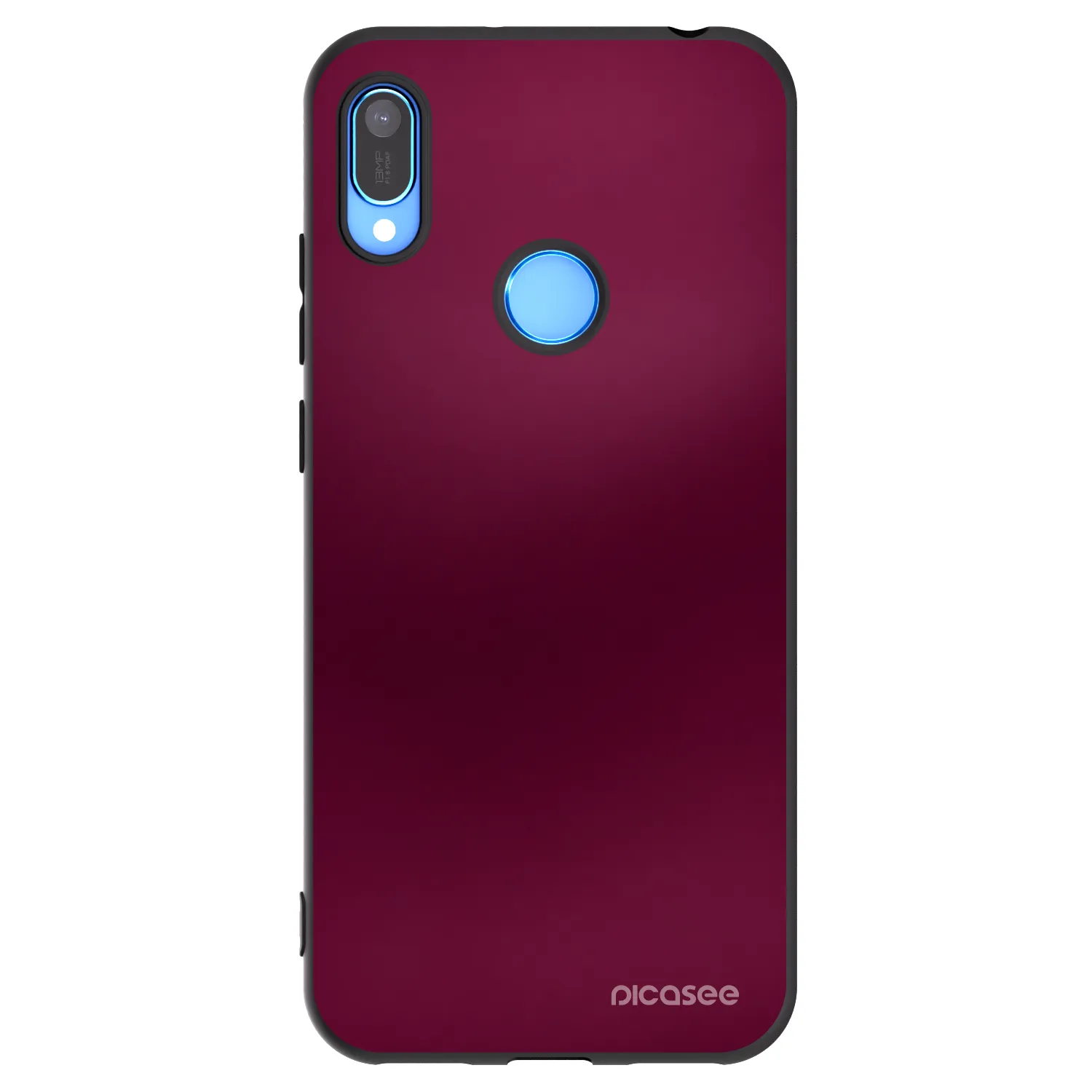 Picasee Μαύρη θήκη σιλικόνης για Huawei Y6 2019 - Velvet Bordeaux