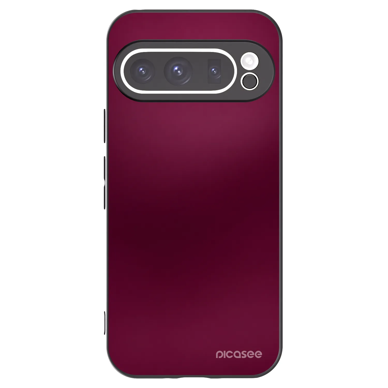 Picasee Μαύρη θήκη σιλικόνης για Google Pixel 9 Pro XL - Velvet Bordeaux
