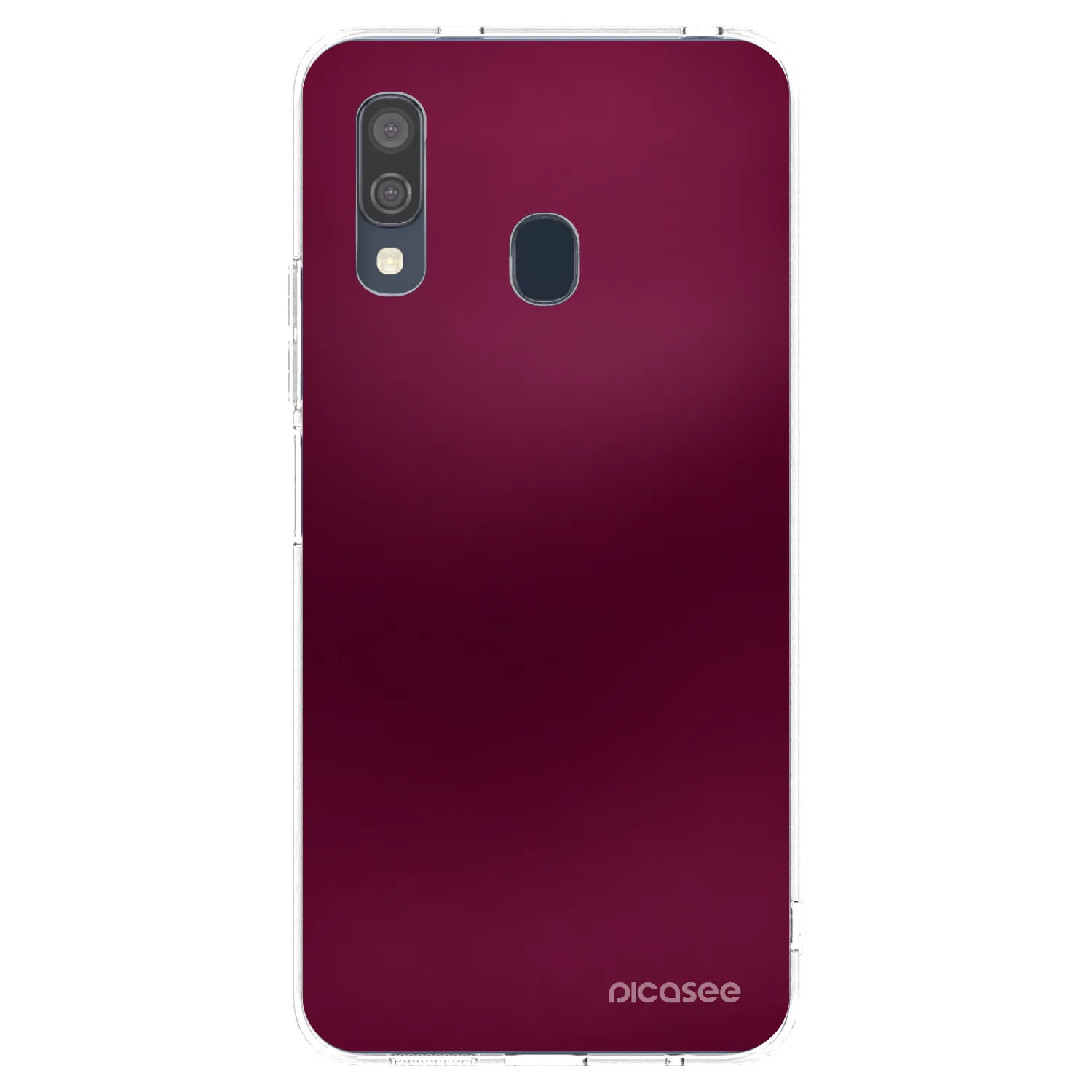 Picasee διαφανής θήκη σιλικόνης Samsung Galaxy A40 A405F - Velvet Bordeaux