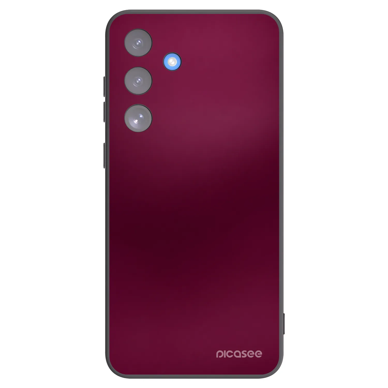 Picasee Μαύρη θήκη σιλικόνης για Samsung Galaxy S25 FE 5G - Velvet Bordeaux