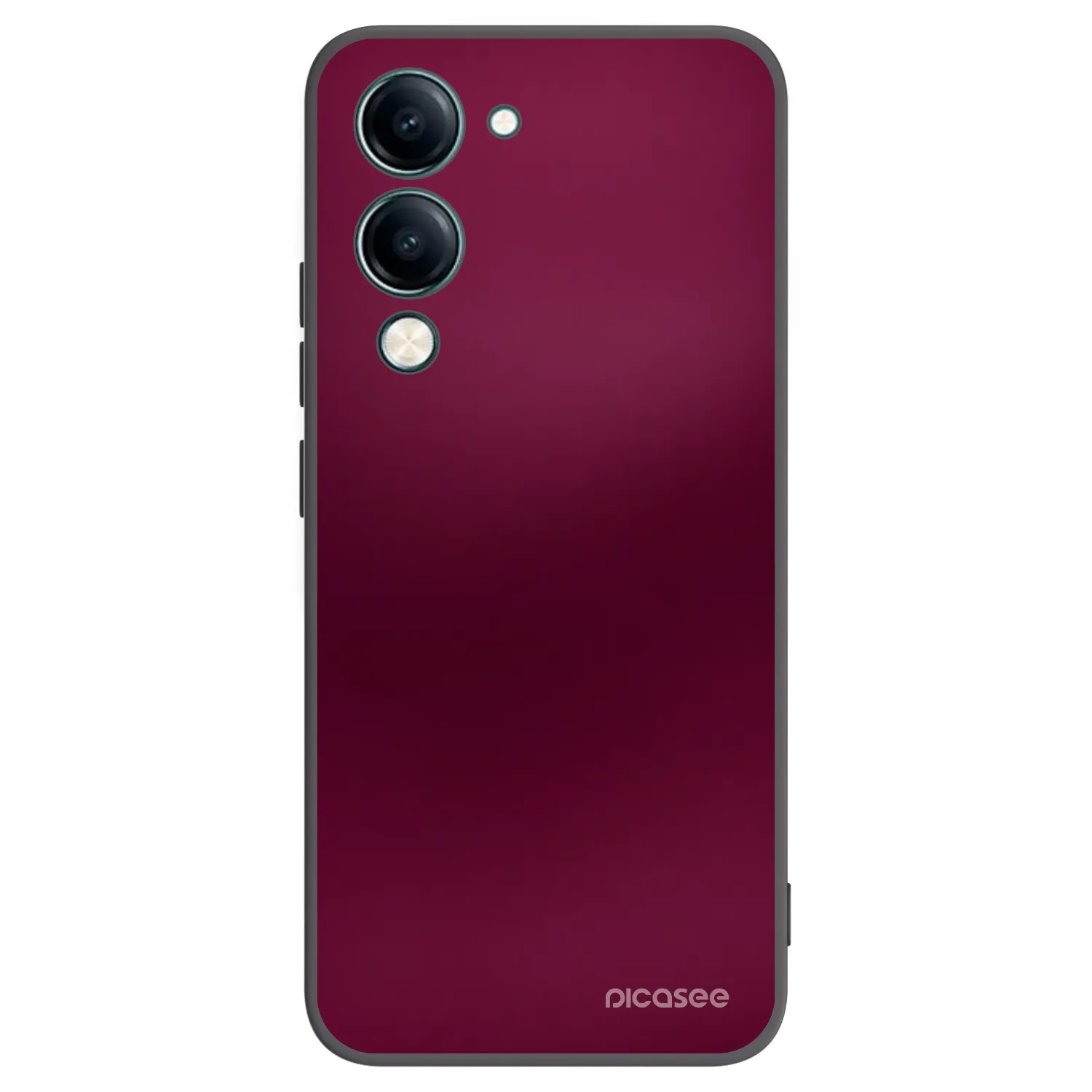 Picasee Μαύρη θήκη σιλικόνης για Vivo Y29s 5G - Velvet Bordeaux