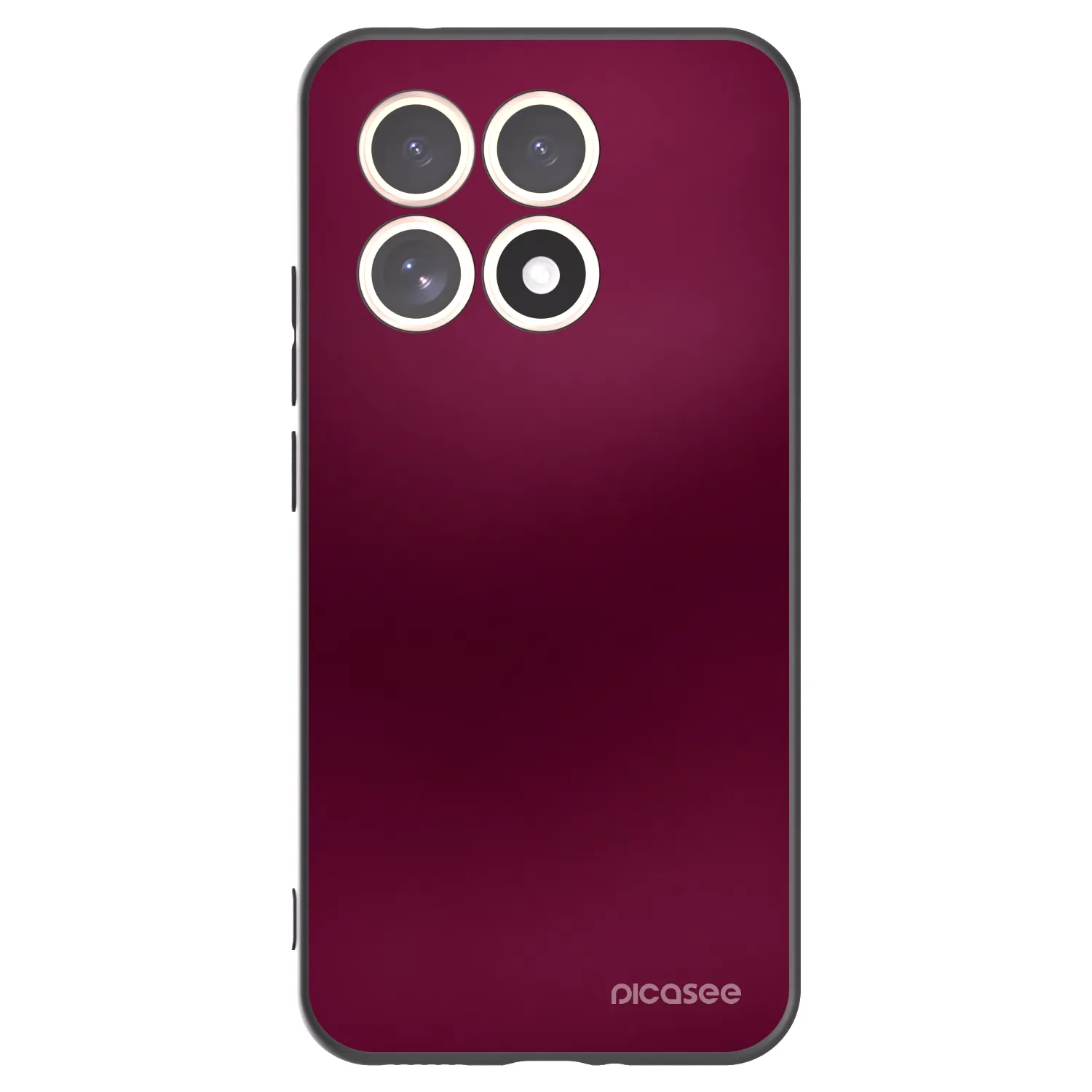 Picasee Μαύρη θήκη σιλικόνης για Xiaomi 15T - Velvet Bordeaux