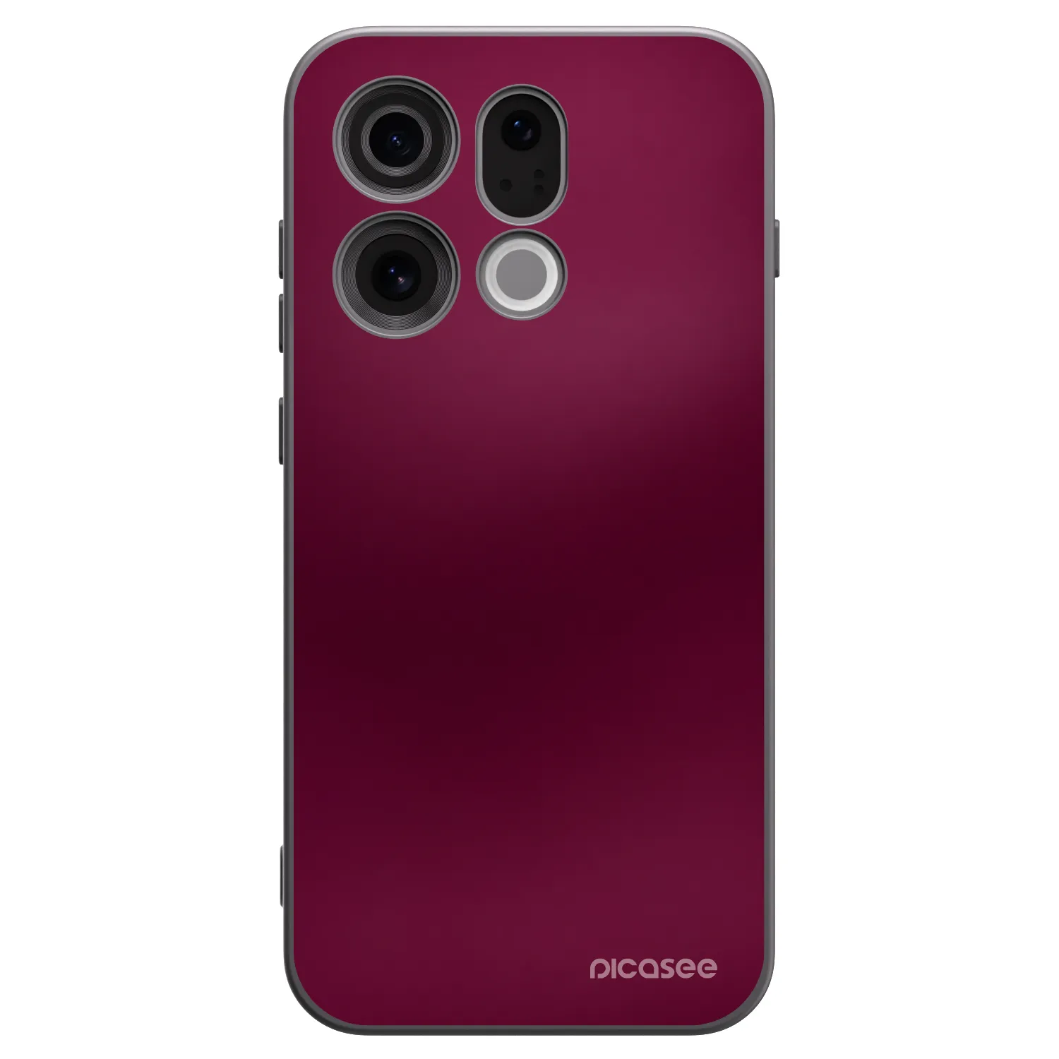 Picasee Μαύρη θήκη σιλικόνης για OPPO Find X9 - Velvet Bordeaux