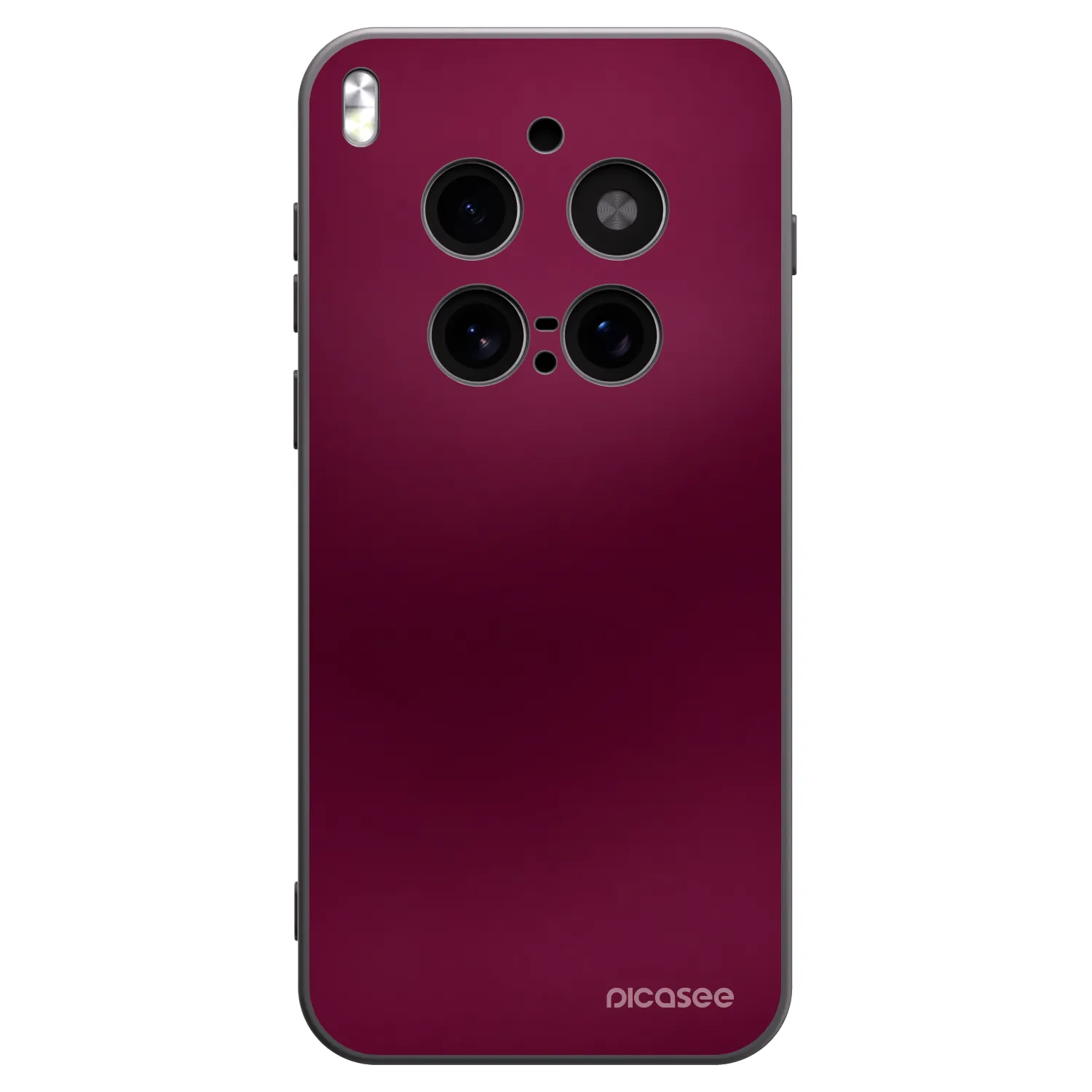 Picasee Μαύρη θήκη σιλικόνης για Vivo X300 Pro - Velvet Bordeaux