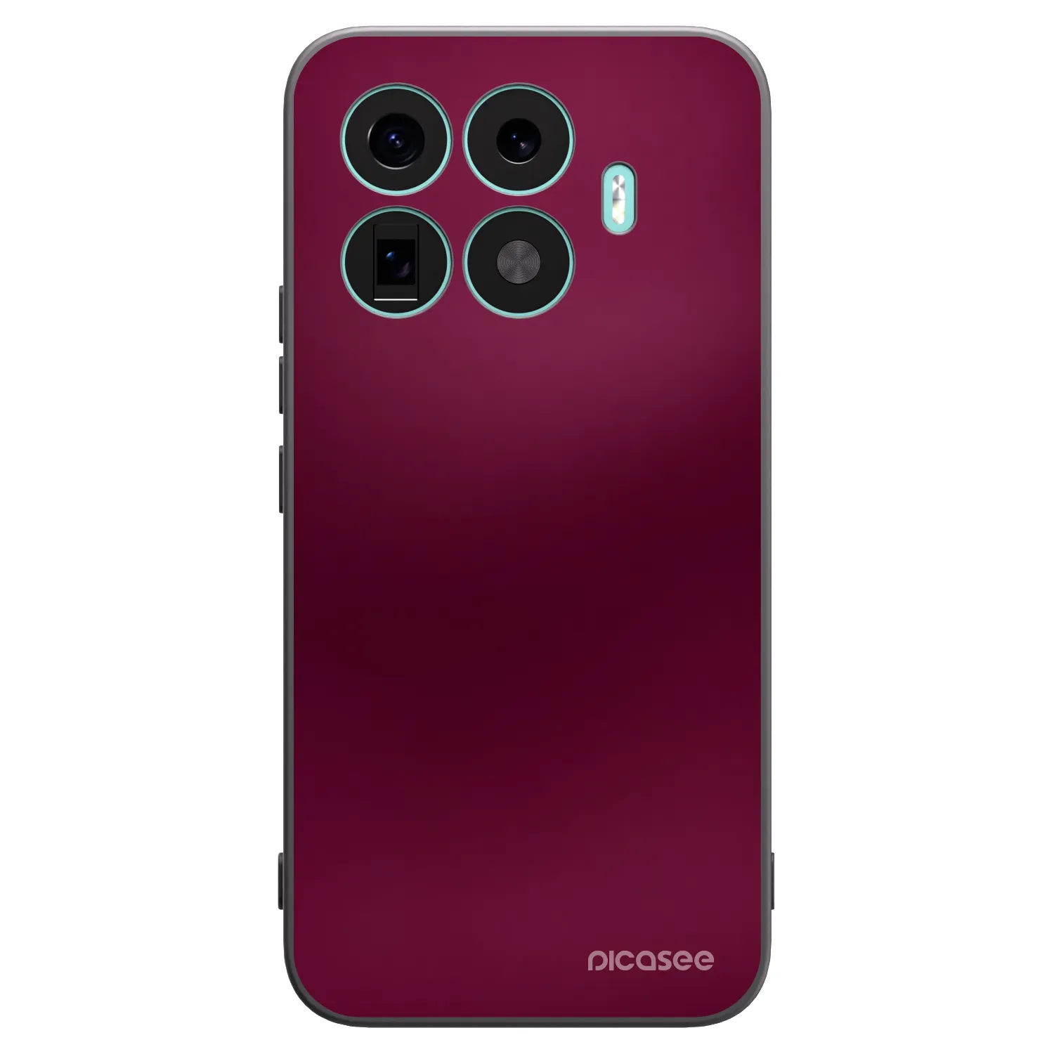Picasee Μαύρη θήκη σιλικόνης για Xiaomi 17T Pro - Velvet Bordeaux