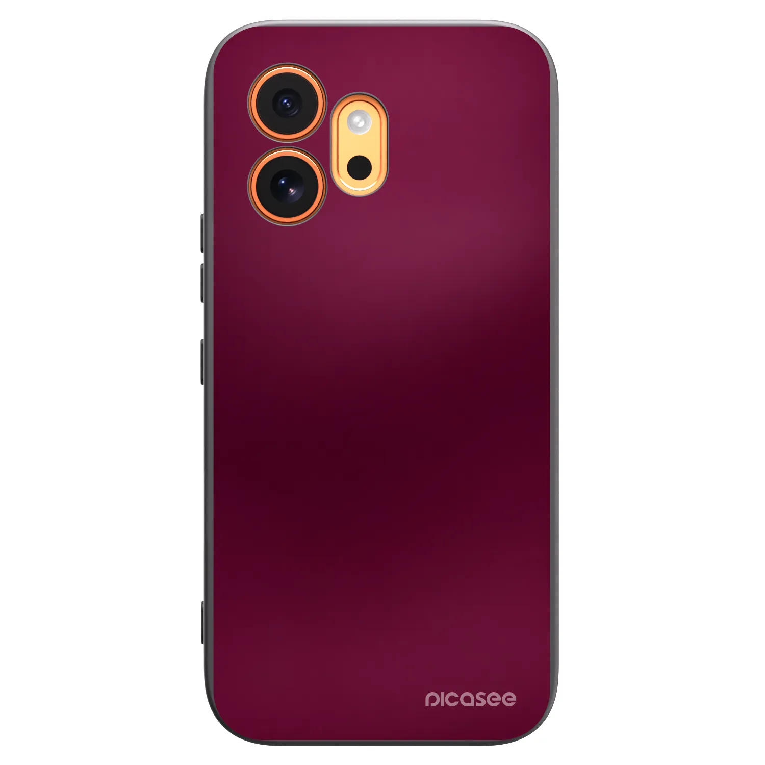 Picasee Μαύρη θήκη σιλικόνης για Honor 600 - Velvet Bordeaux