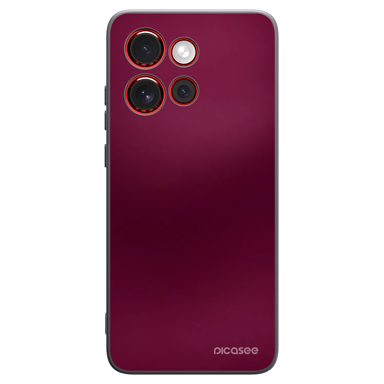Picasee Μαύρη θήκη σιλικόνης για Motorola Edge 60 Neo 5G - Velvet Bordeaux