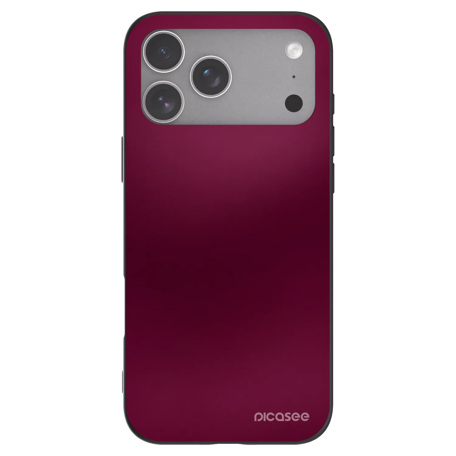 Picasee Μαύρη θήκη σιλικόνης για Apple iPhone 18 Pro Max - Velvet Bordeaux