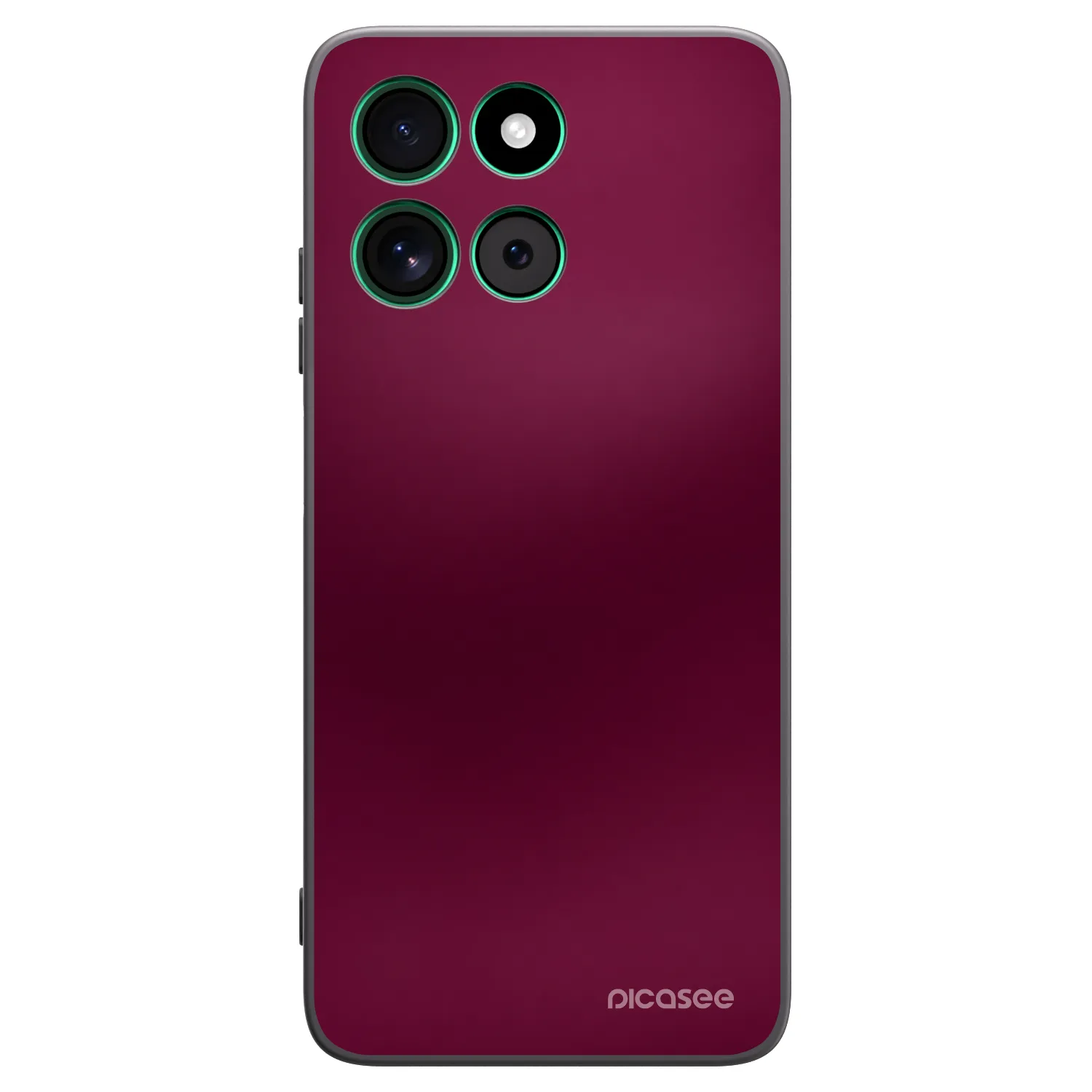 Picasee Μαύρη θήκη σιλικόνης για Motorola Moto G57 Power - Velvet Bordeaux