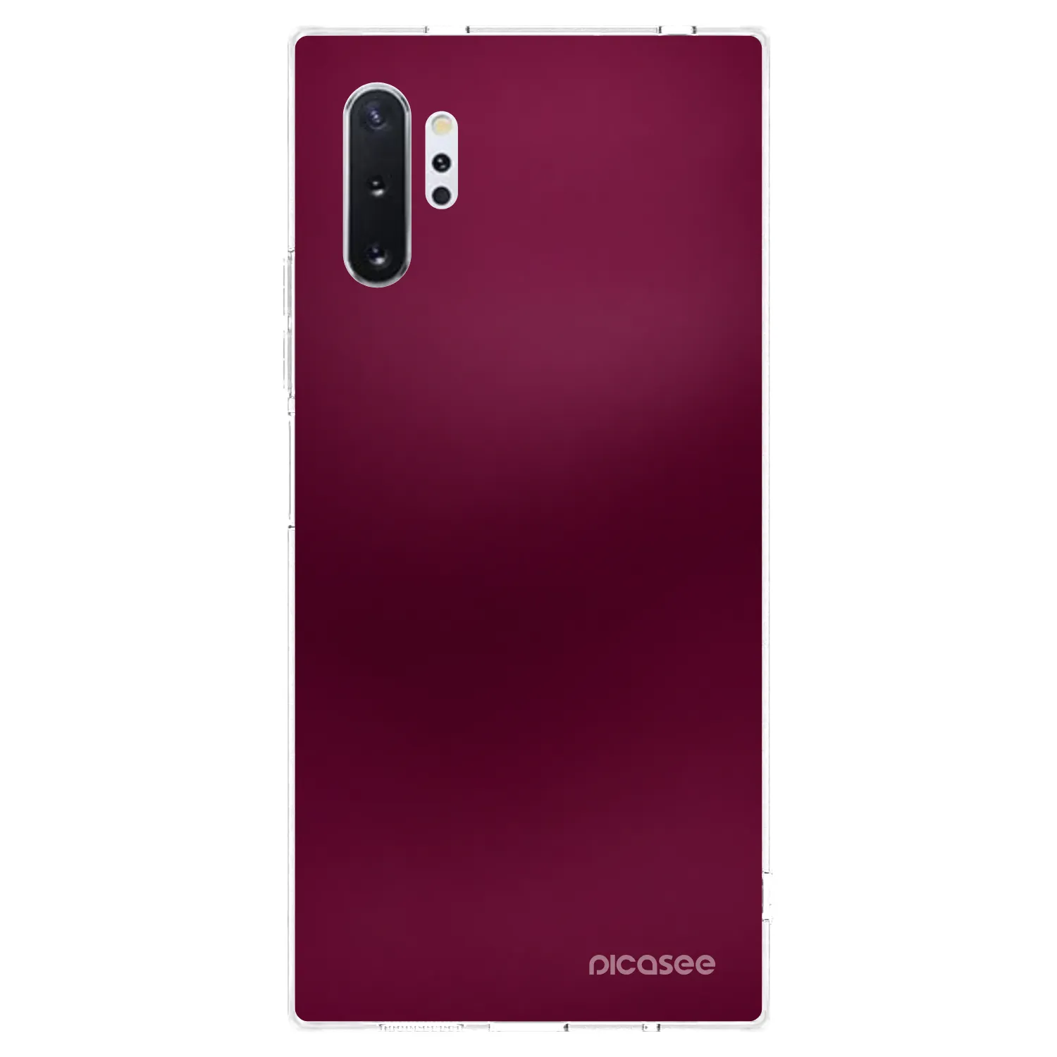 Picasee διαφανής θήκη σιλικόνης Samsung Galaxy Note 10+ N975F - Velvet Bordeaux