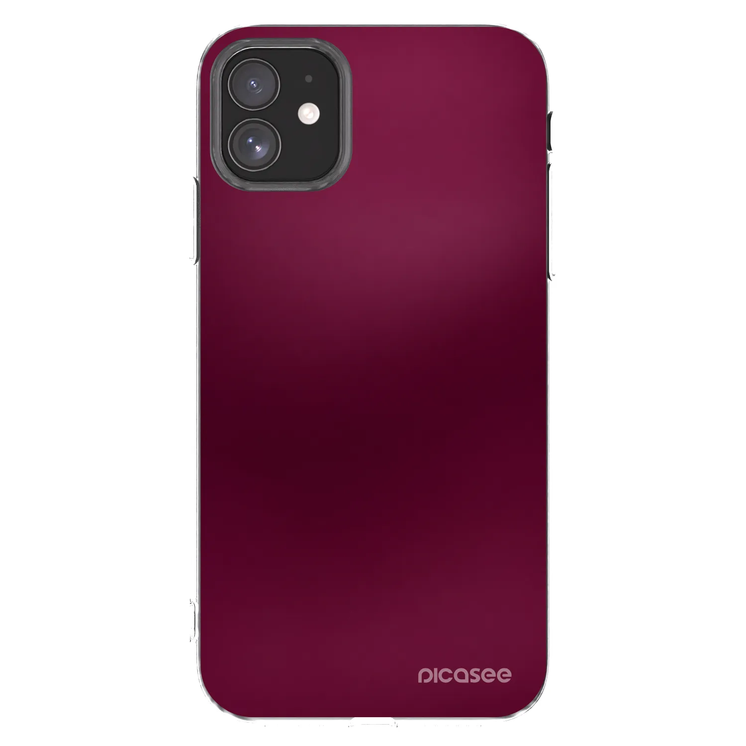 Picasee διαφανής θήκη σιλικόνης Apple iPhone 11 - Velvet Bordeaux