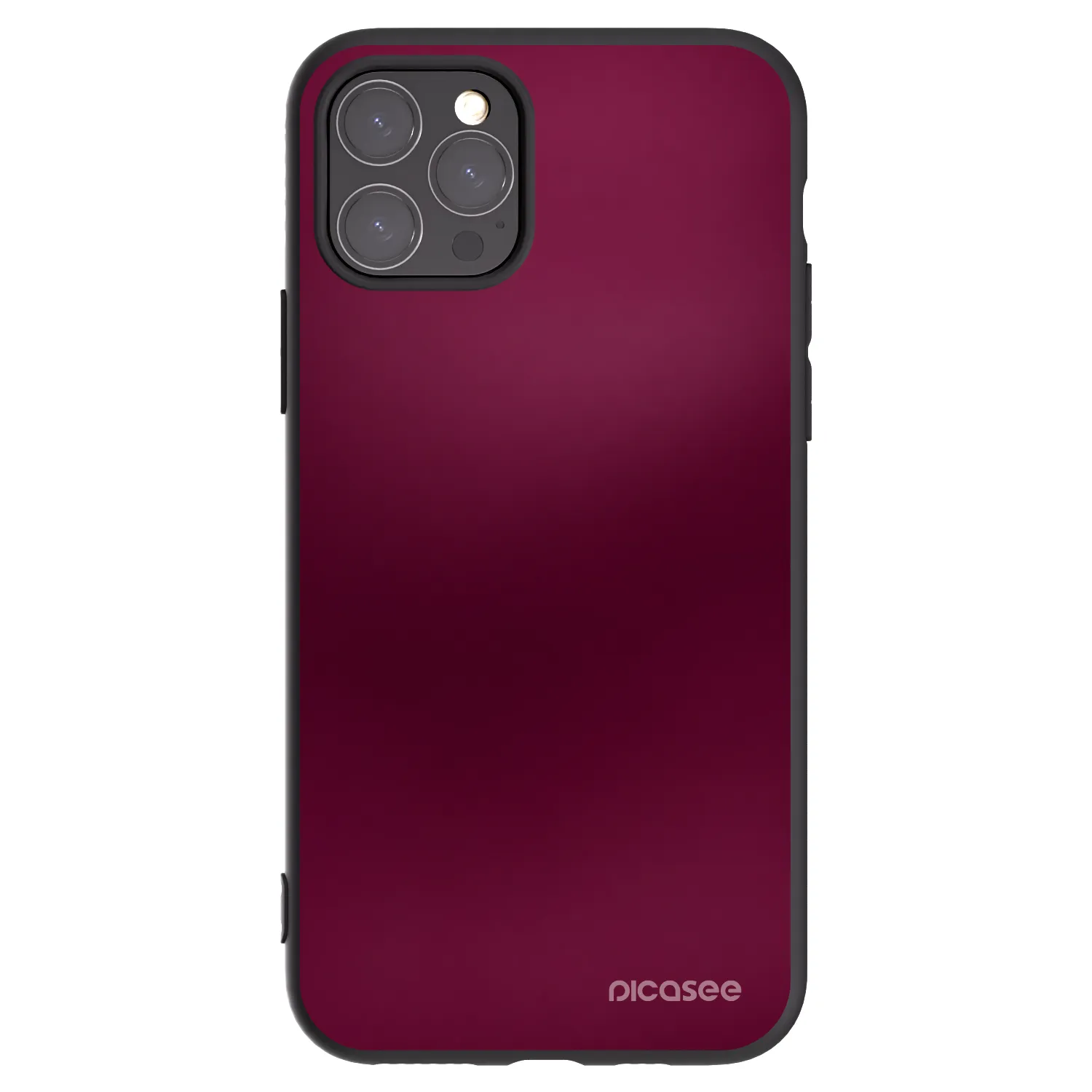 Picasee Μαύρη θήκη σιλικόνης για Apple iPhone 11 Pro - Velvet Bordeaux