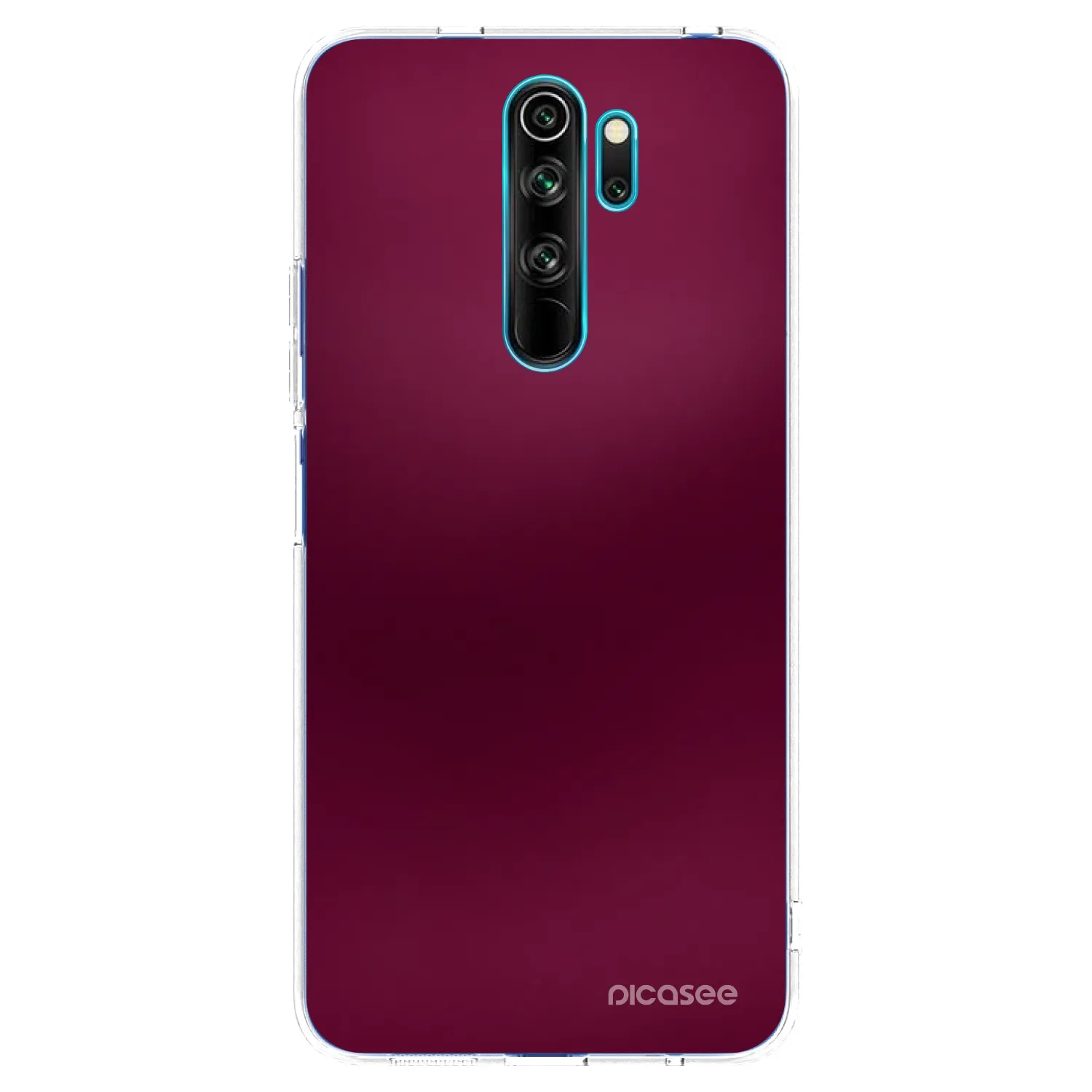 Picasee διαφανής θήκη σιλικόνης Xiaomi Redmi Note 8 Pro - Velvet Bordeaux