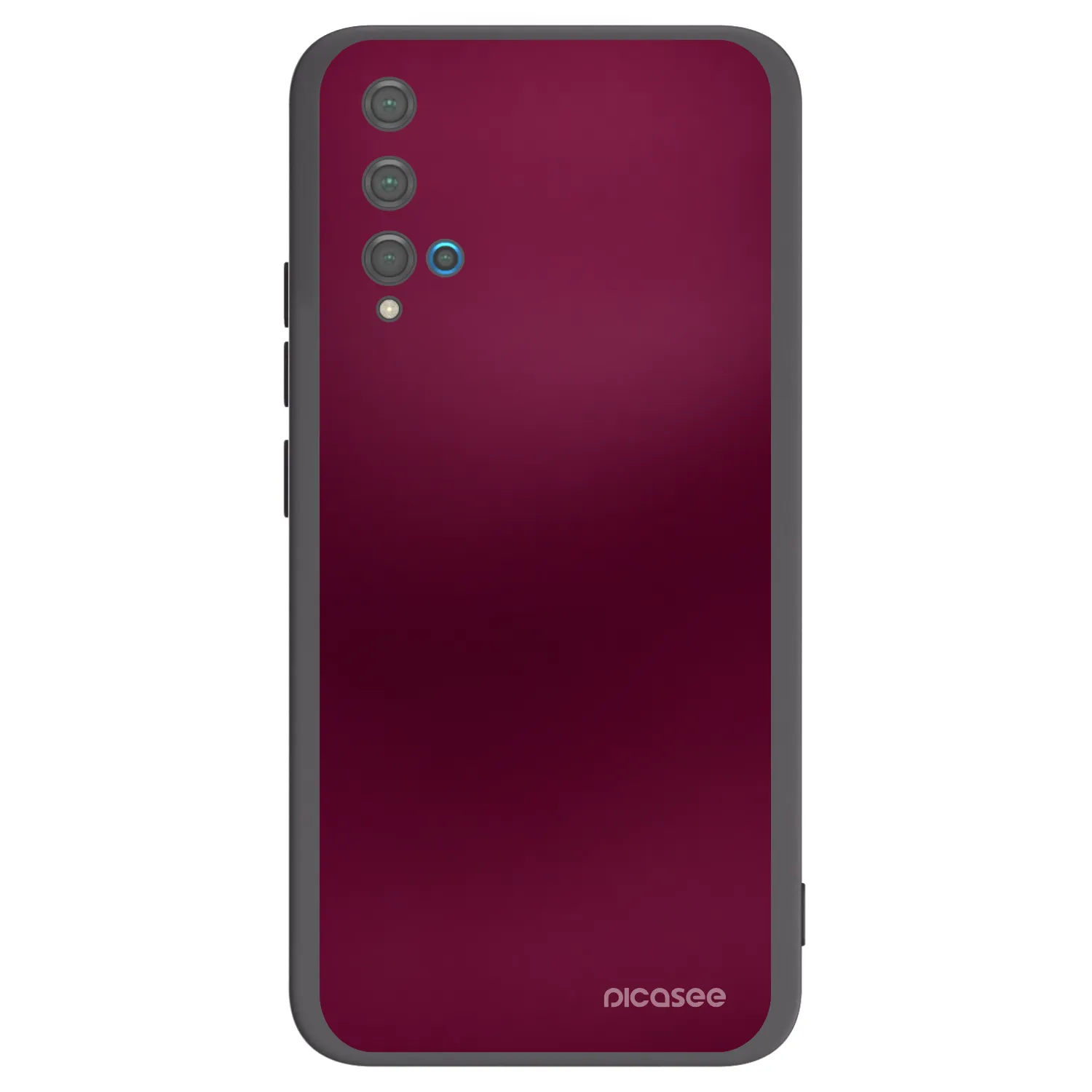 Picasee Μαύρη θήκη σιλικόνης για Huawei Nova 5T - Velvet Bordeaux