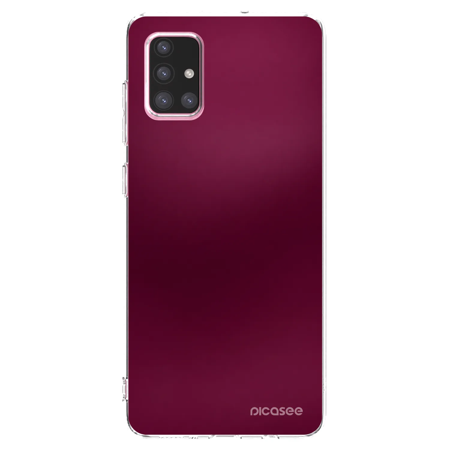 Picasee διαφανής θήκη σιλικόνης Samsung Galaxy A71 A715F - Velvet Bordeaux