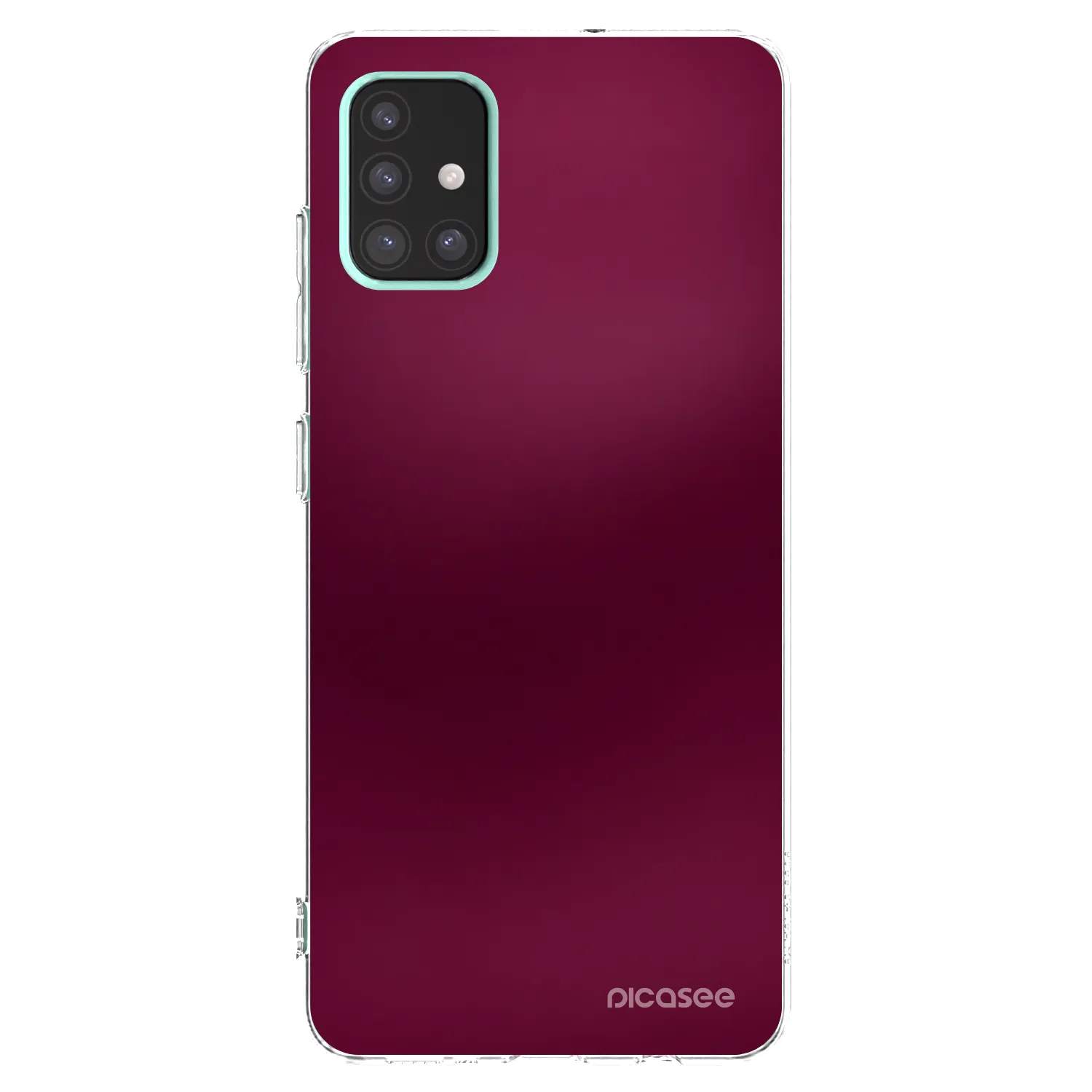 Picasee διαφανής θήκη σιλικόνης Samsung Galaxy A51 A515F - Velvet Bordeaux