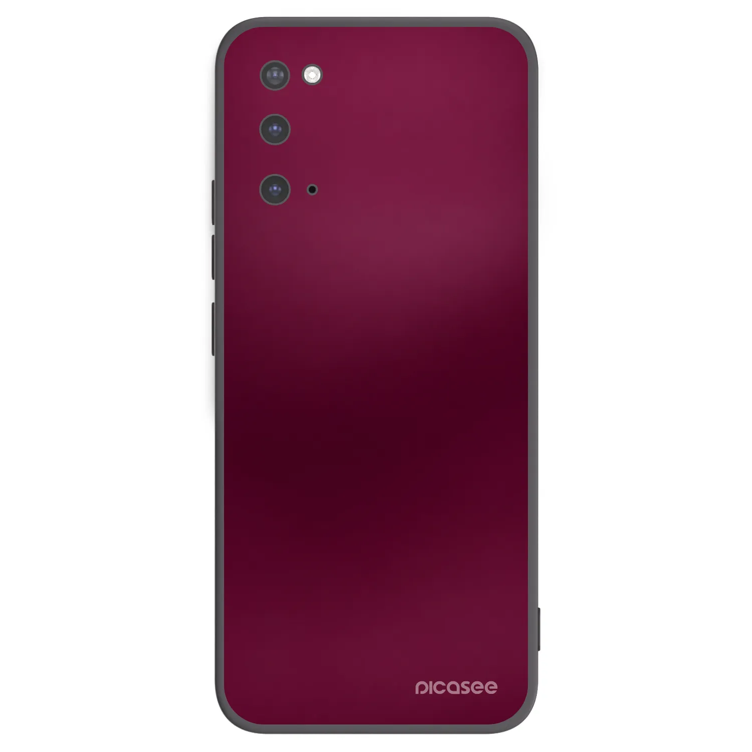 Picasee Μαύρη θήκη σιλικόνης για Samsung Galaxy S20 G980F - Velvet Bordeaux