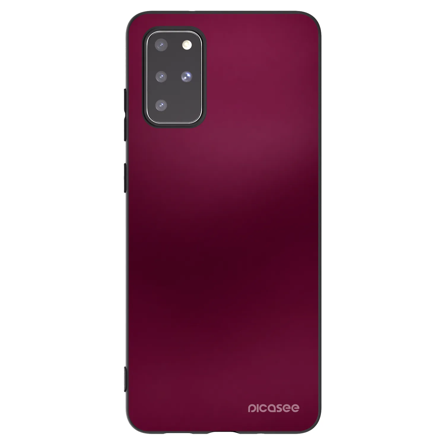Picasee Μαύρη θήκη σιλικόνης για Samsung Galaxy S20+ G985F - Velvet Bordeaux
