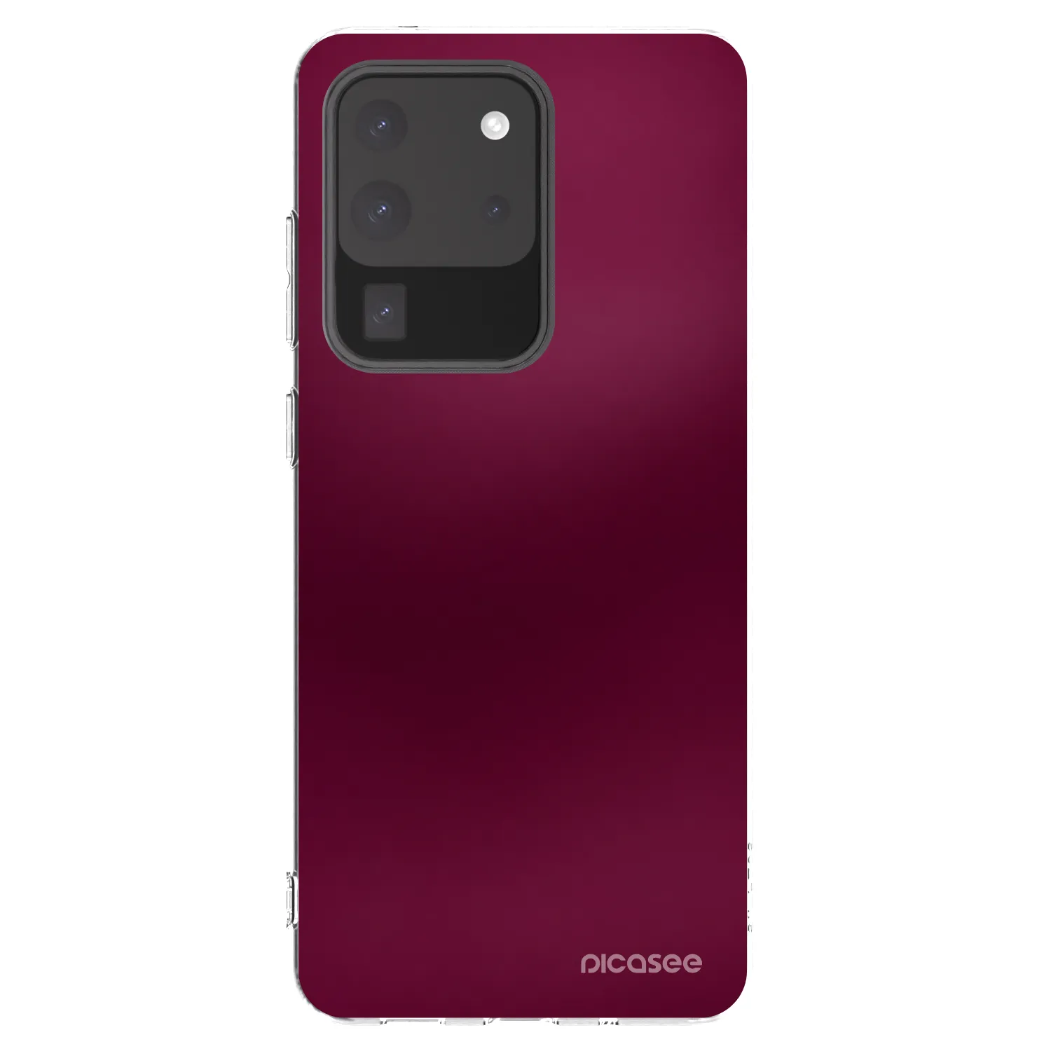 Picasee διαφανής θήκη σιλικόνης Samsung Galaxy S20 Ultra 5G G988F - Velvet Bordeaux