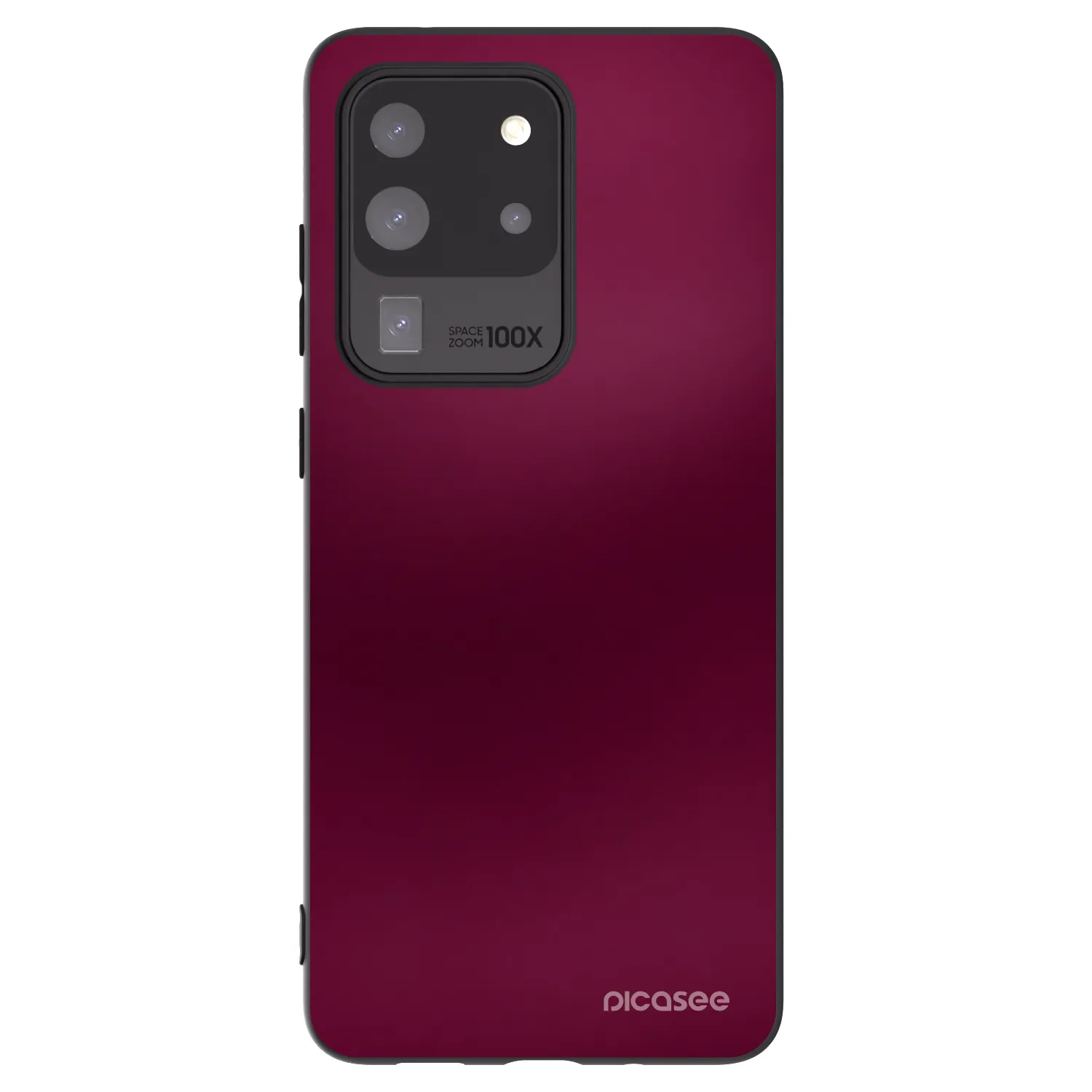Picasee Μαύρη θήκη σιλικόνης για Samsung Galaxy S20 Ultra 5G G988F - Velvet Bordeaux