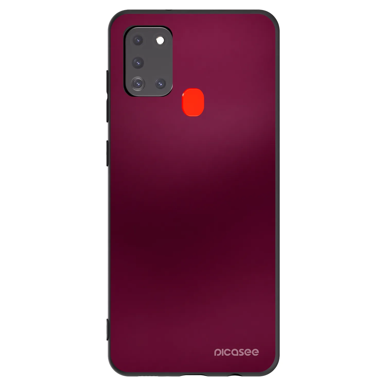 Picasee Μαύρη θήκη σιλικόνης για Samsung Galaxy A21s - Velvet Bordeaux