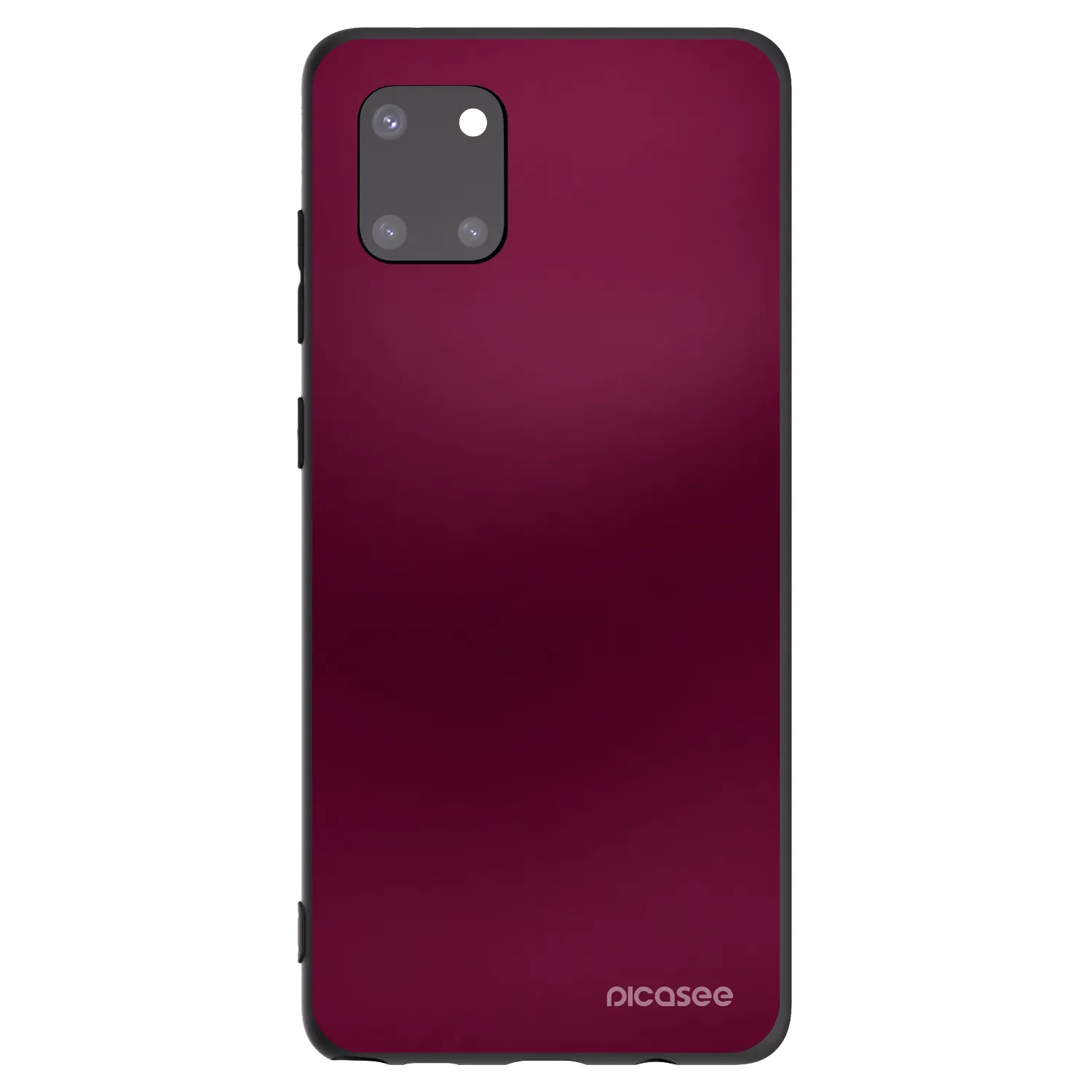Picasee Μαύρη θήκη σιλικόνης για Samsung Galaxy Note 10 Lite N770F - Velvet Bordeaux