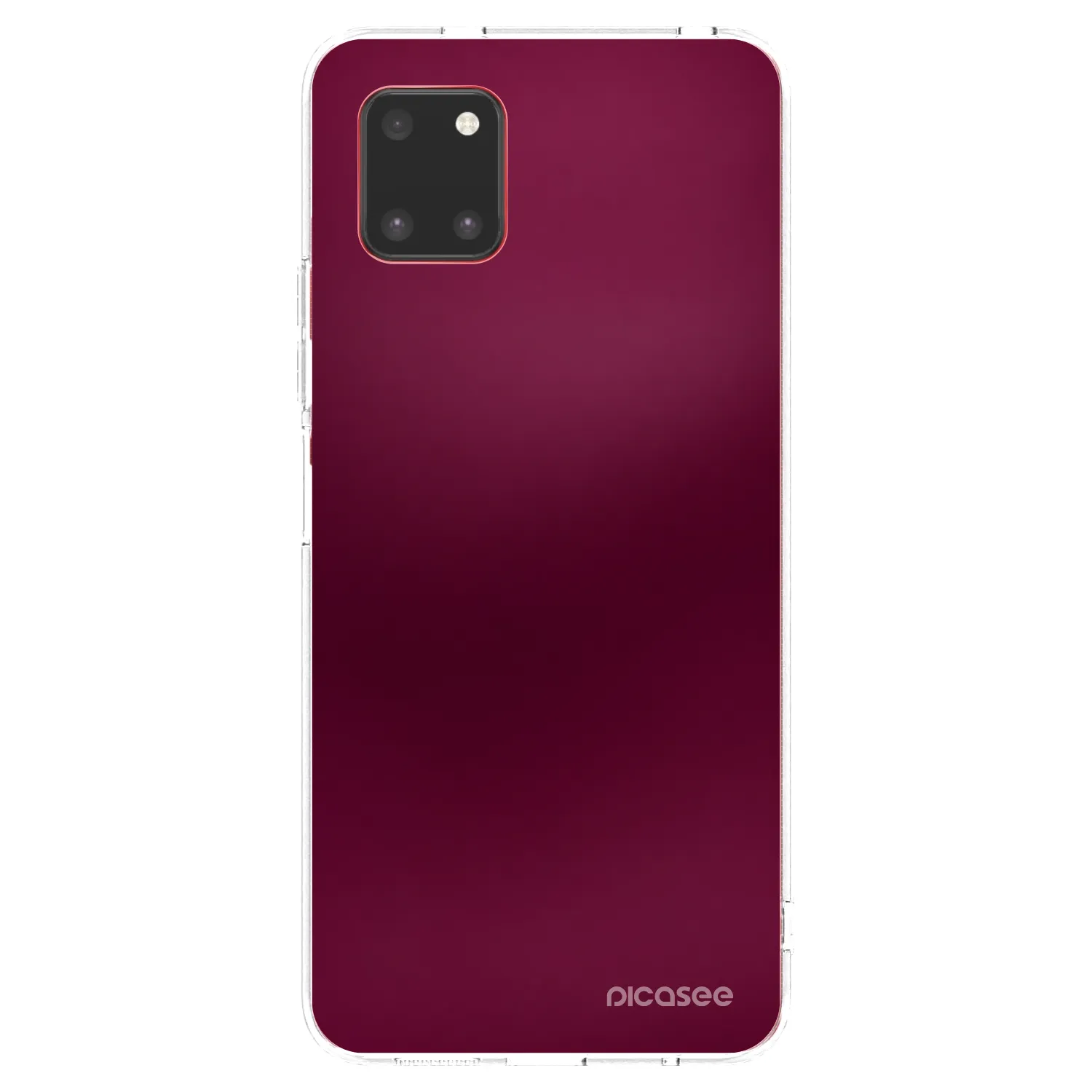 Picasee διαφανής θήκη σιλικόνης Samsung Galaxy Note 10 Lite N770F - Velvet Bordeaux