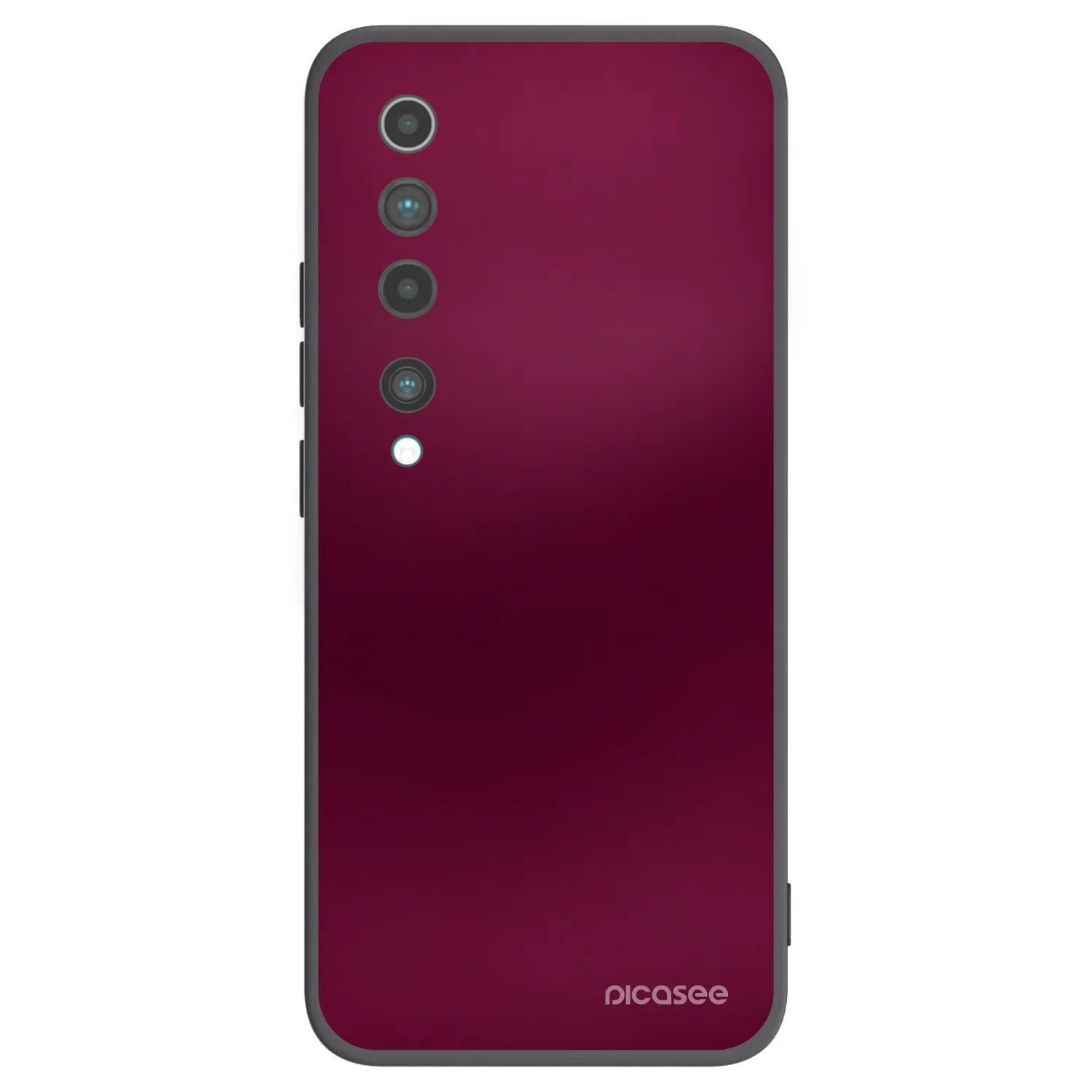 Picasee Μαύρη θήκη σιλικόνης για Xiaomi Mi 10 - Velvet Bordeaux