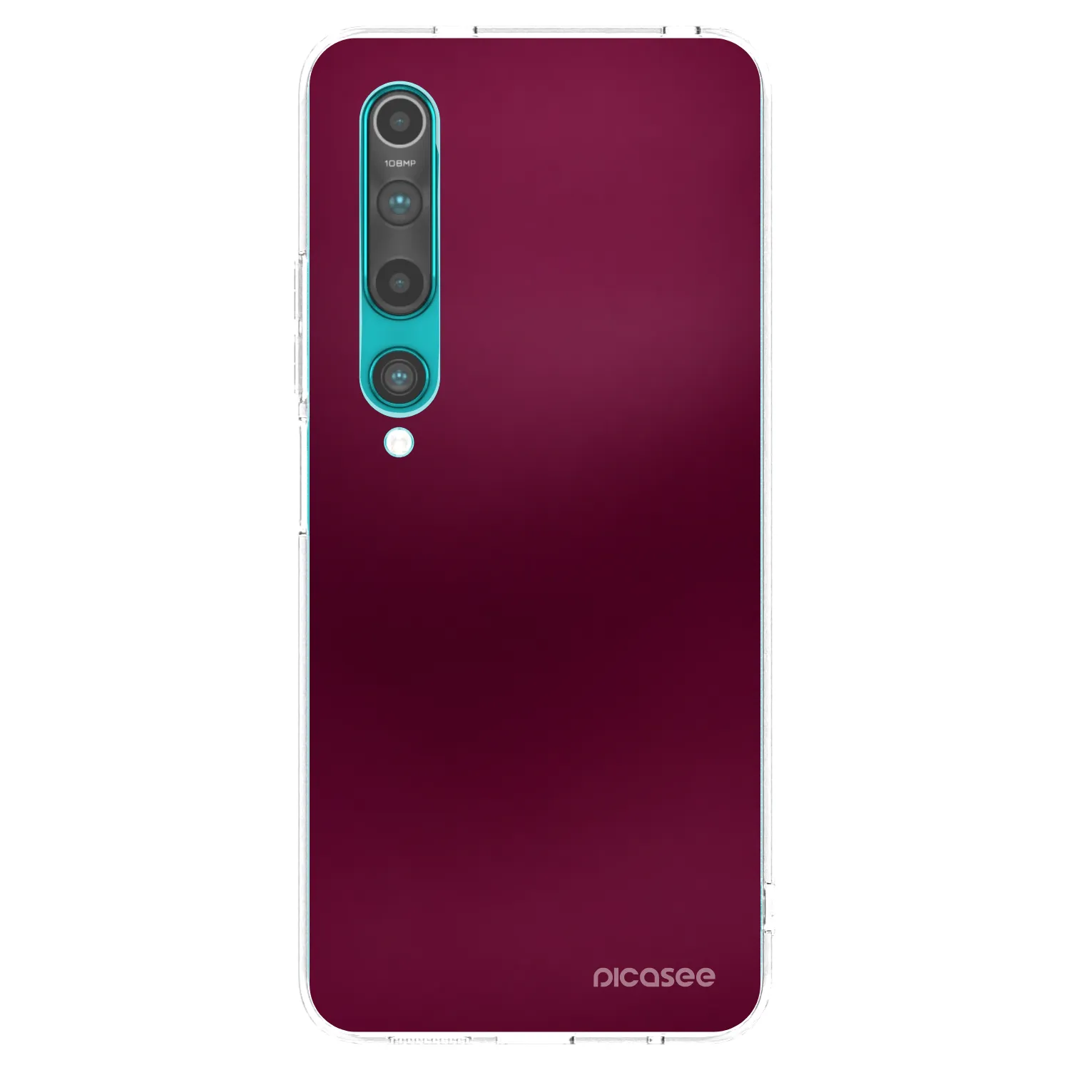 Picasee διαφανής θήκη σιλικόνης Xiaomi Mi 10 - Velvet Bordeaux