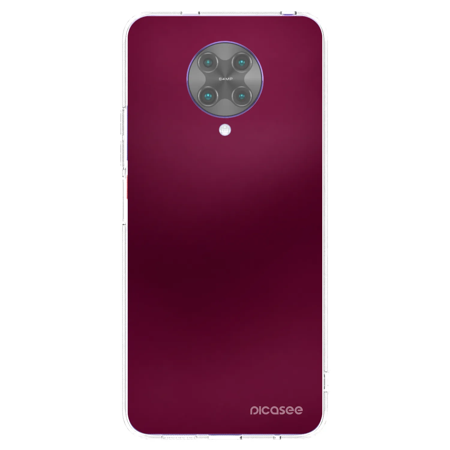 Picasee διαφανής θήκη σιλικόνης Xiaomi Poco F2 Pro - Velvet Bordeaux
