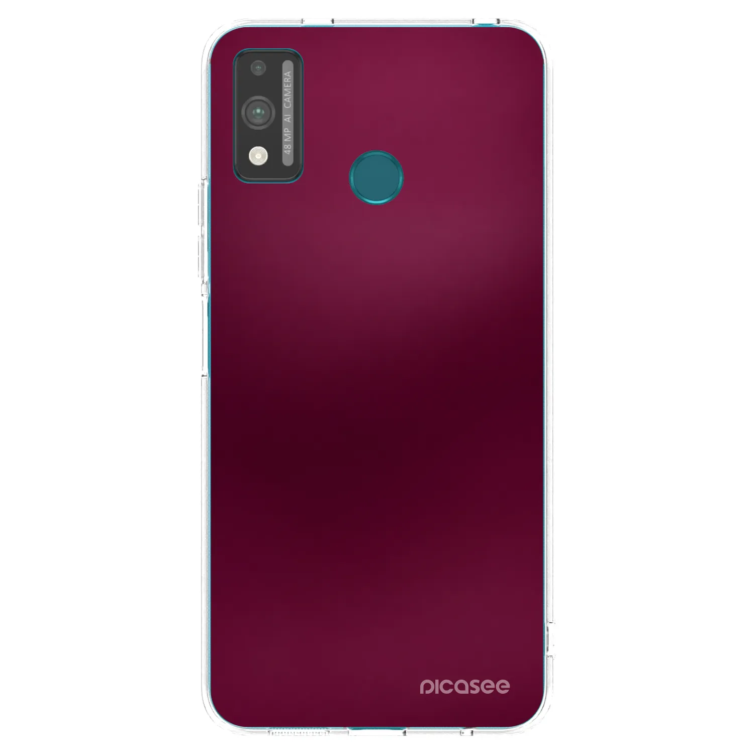 Picasee διαφανής θήκη σιλικόνης Honor 9X Lite - Velvet Bordeaux