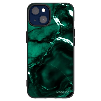 Picasee Μαύρη θήκη σιλικόνης για Apple iPhone 14 - Dark emerald
