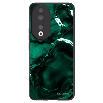 Picasee Μαύρη θήκη σιλικόνης για Honor 90 5G - Dark emerald