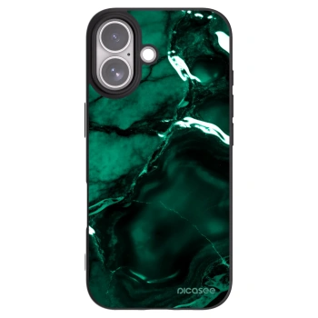 Picasee Μαύρη θήκη σιλικόνης για Apple iPhone 17 - Dark emerald