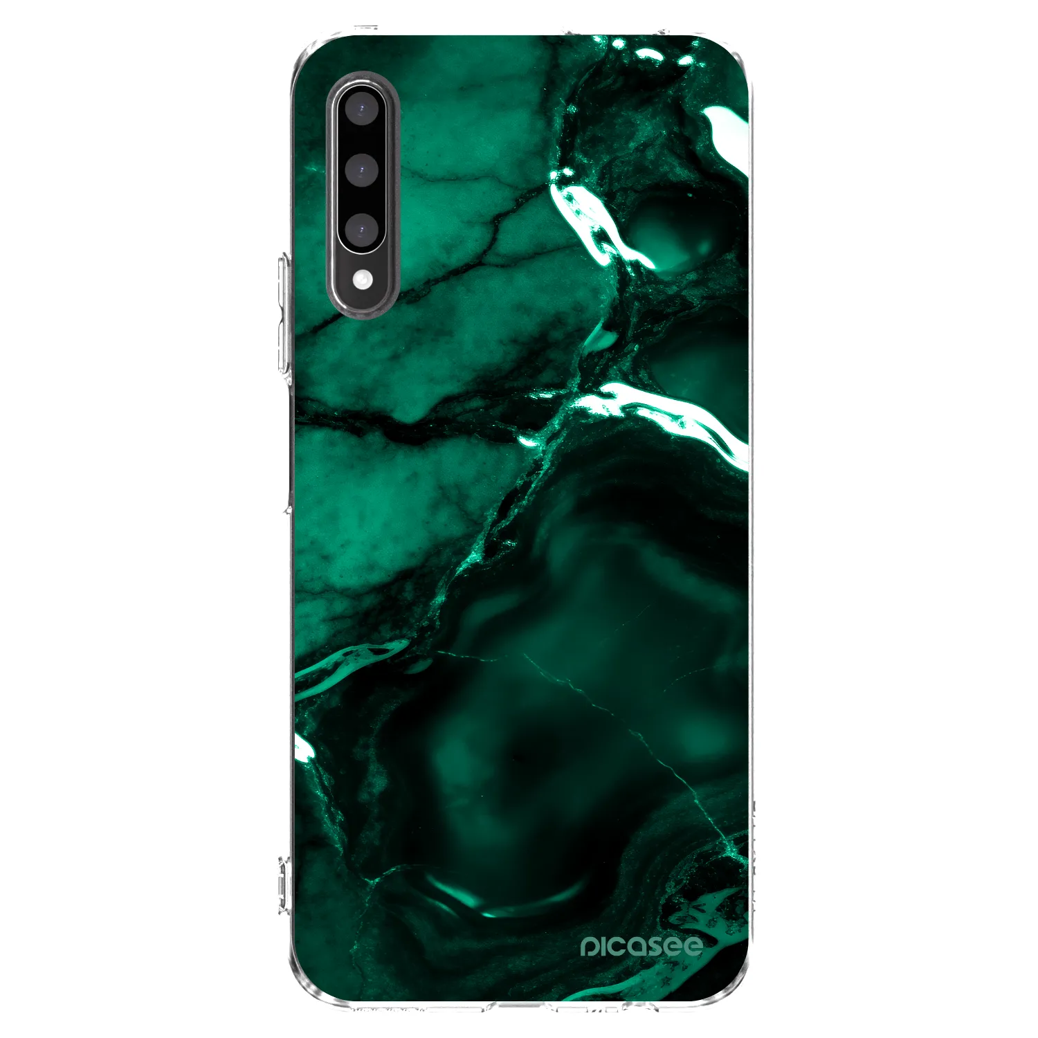 Picasee διαφανής θήκη σιλικόνης Honor 9X Pro - Dark emerald