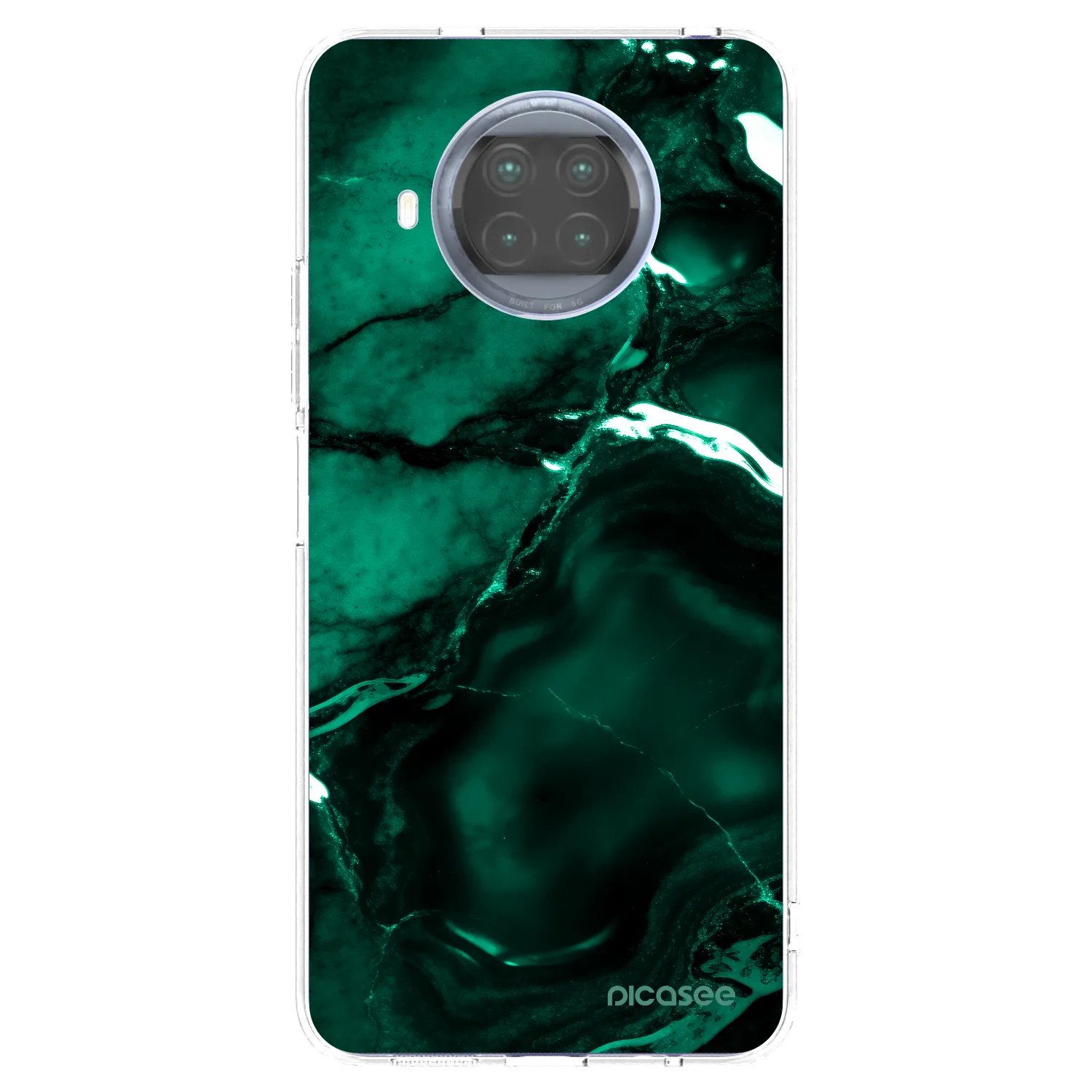 Picasee διαφανής θήκη σιλικόνης Xiaomi Mi 10T Lite - Dark emerald