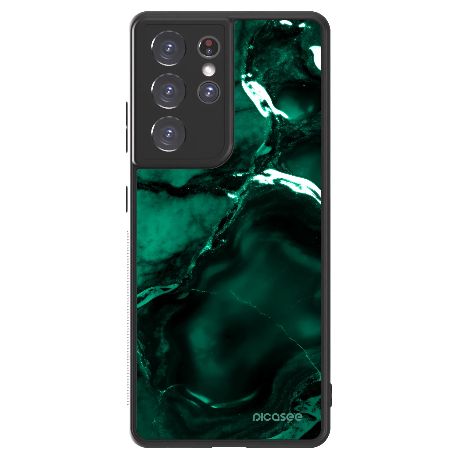 Picasee ULTIMATE CASE για Samsung Galaxy S21 Ultra 5G G998B - Dark emerald
