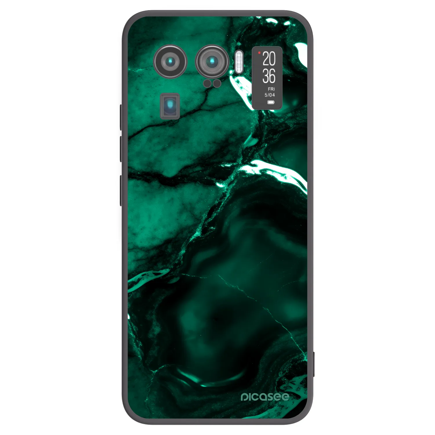 Picasee Μαύρη θήκη σιλικόνης για Xiaomi Mi 11 Ultra - Dark emerald