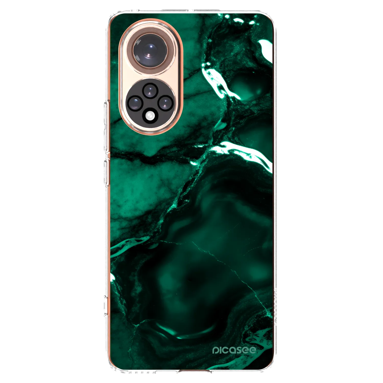 Picasee διαφανής θήκη σιλικόνης Honor 50 5G - Dark emerald