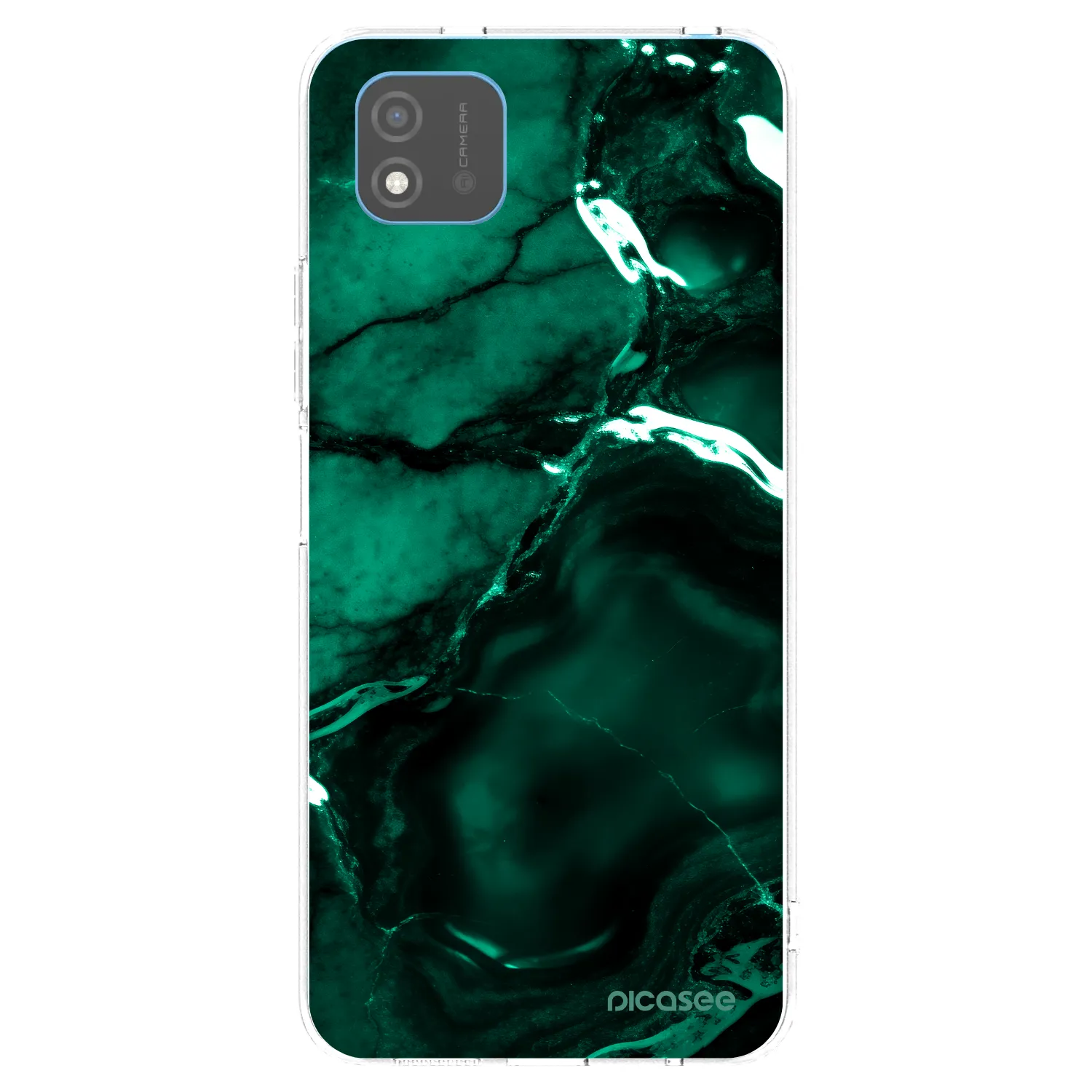 Picasee διαφανής θήκη σιλικόνης Realme C11 (2021) - Dark emerald
