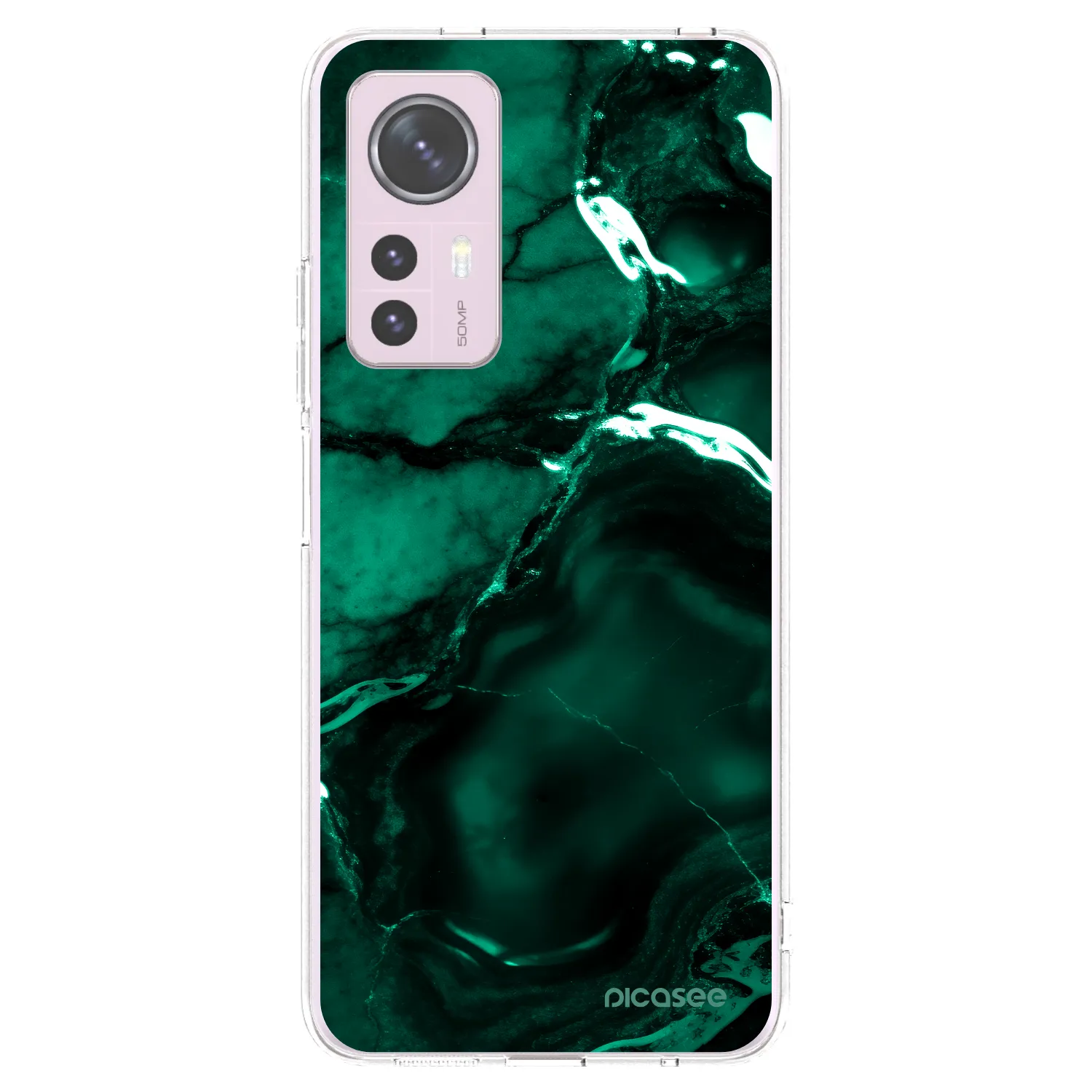 Picasee διαφανής θήκη σιλικόνης Xiaomi 12 - Dark emerald