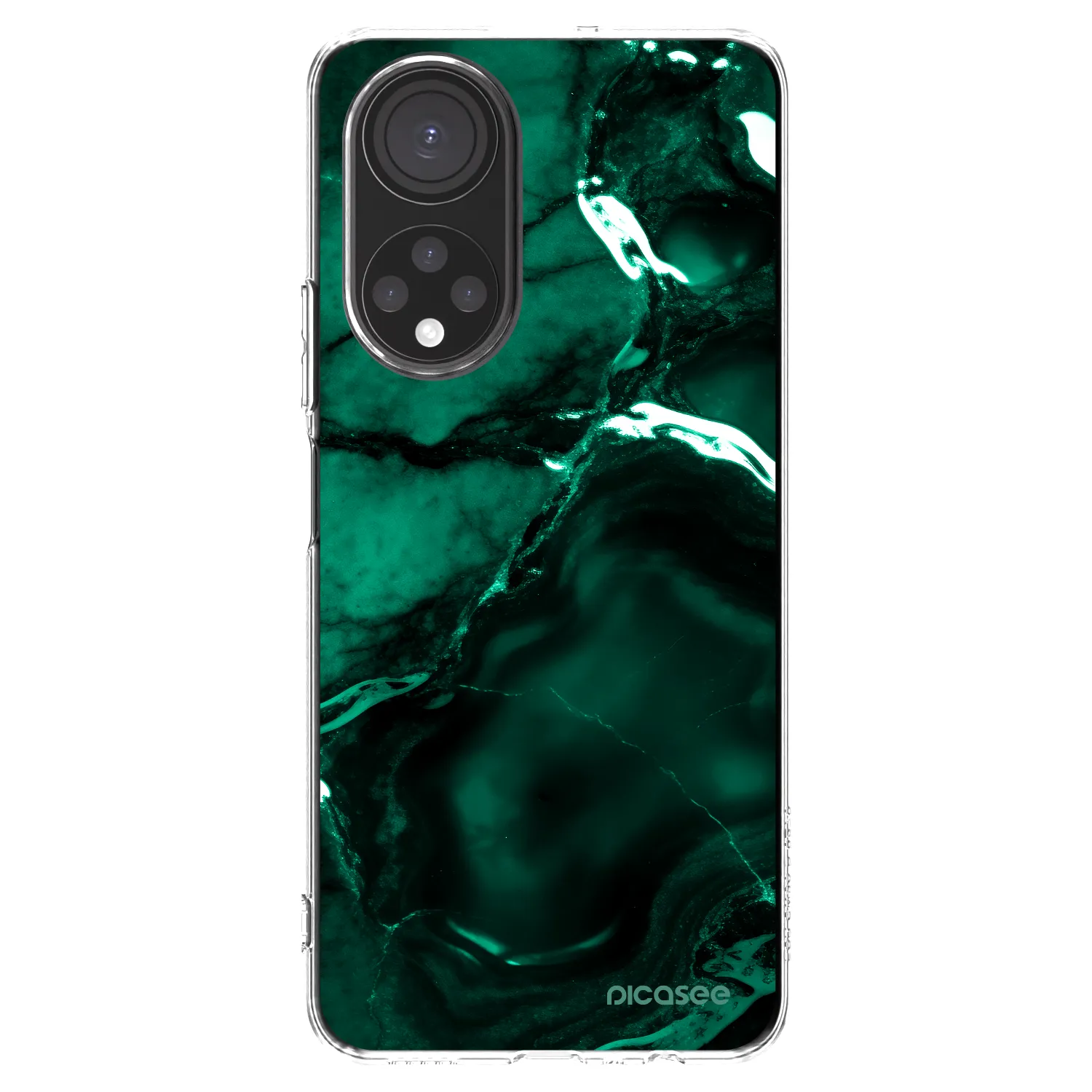 Picasee διαφανής θήκη σιλικόνης Honor X7 - Dark emerald
