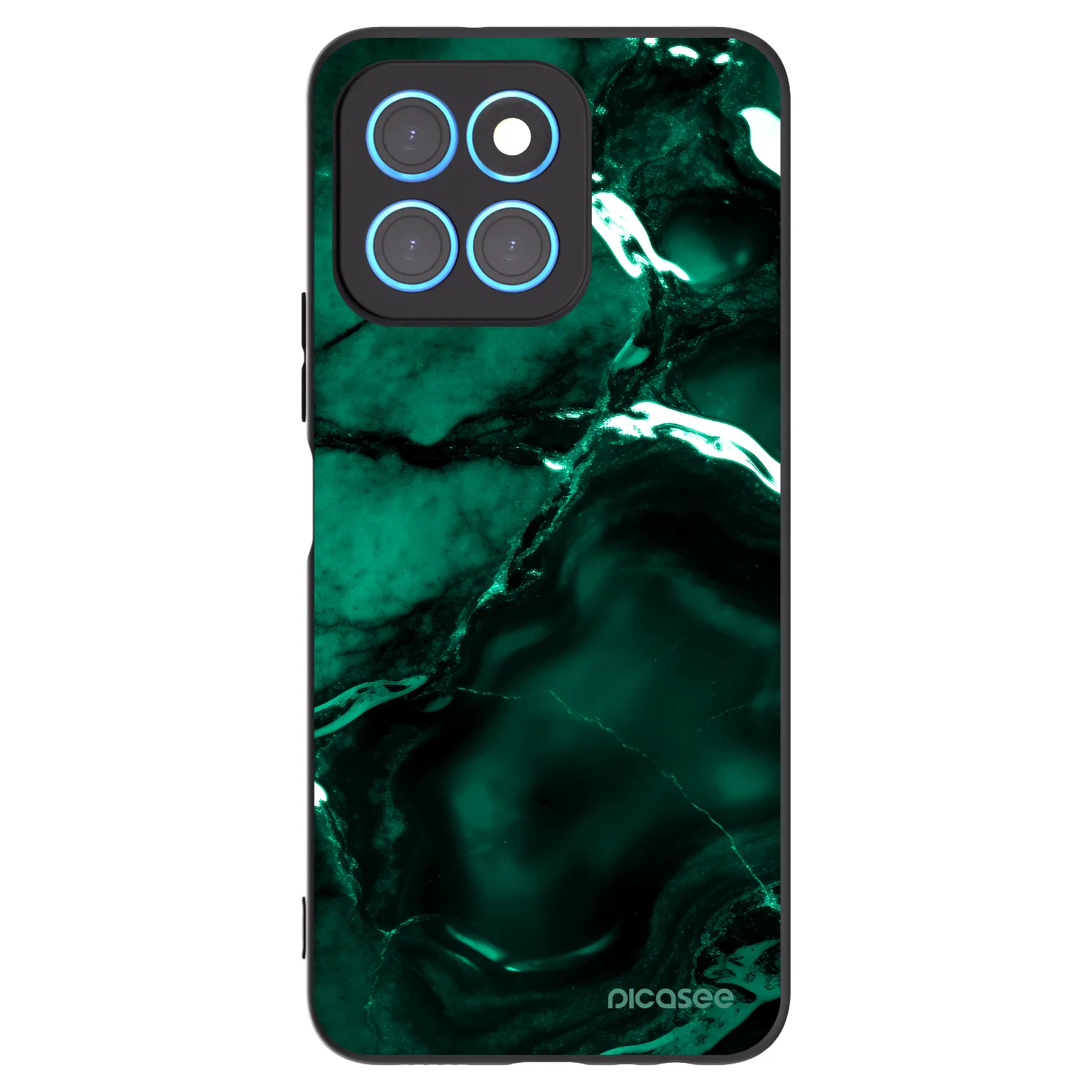 Picasee Μαύρη θήκη σιλικόνης για Honor X6 - Dark emerald